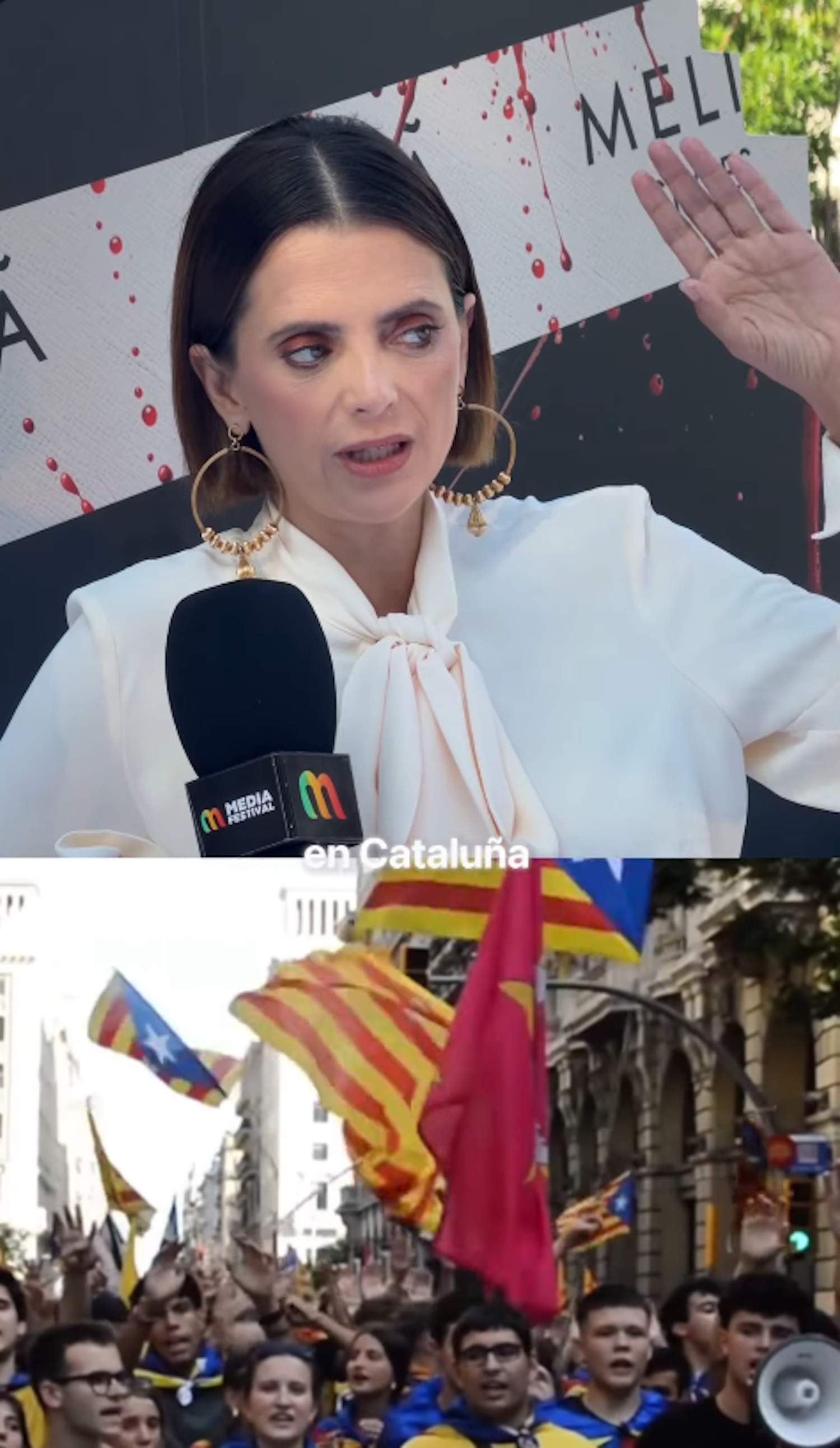 Macarena Gómez parla de la independència i d'"amistades rotas" i rep per la bajanada que diu: "Impresentable"