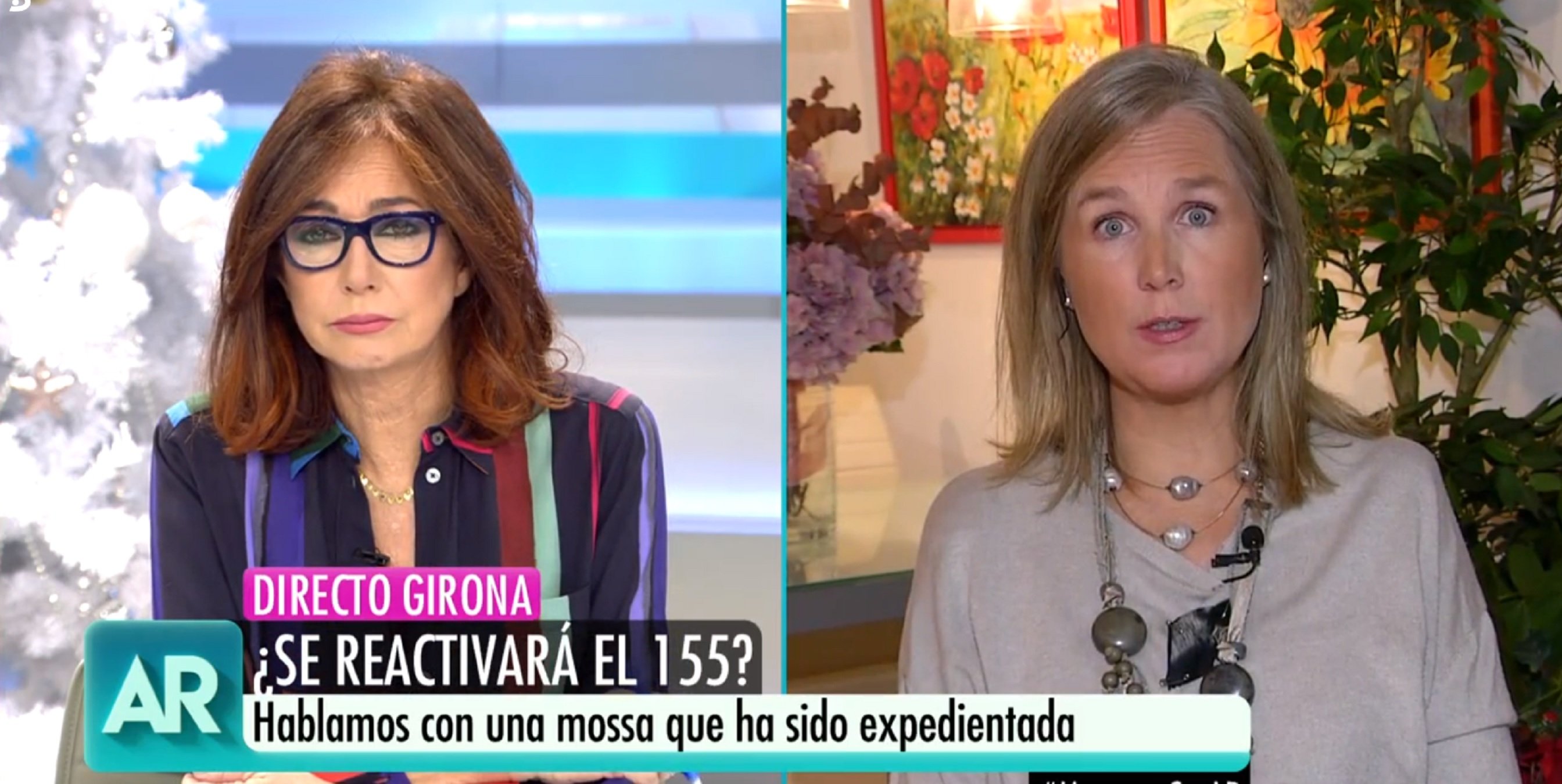 La mosso que dijo "Capullo Puigdemont. Viva España", heroína en Telecinco