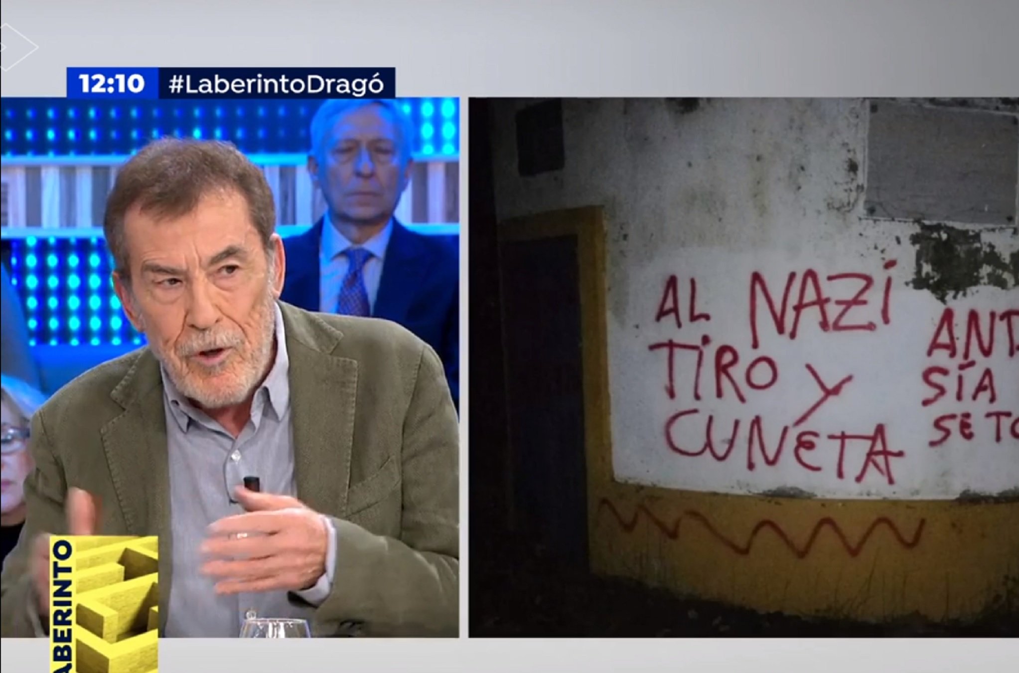 Pintan "Tiro al nazi" en casa de un torero de Vox y Dragó clama "fascistas"