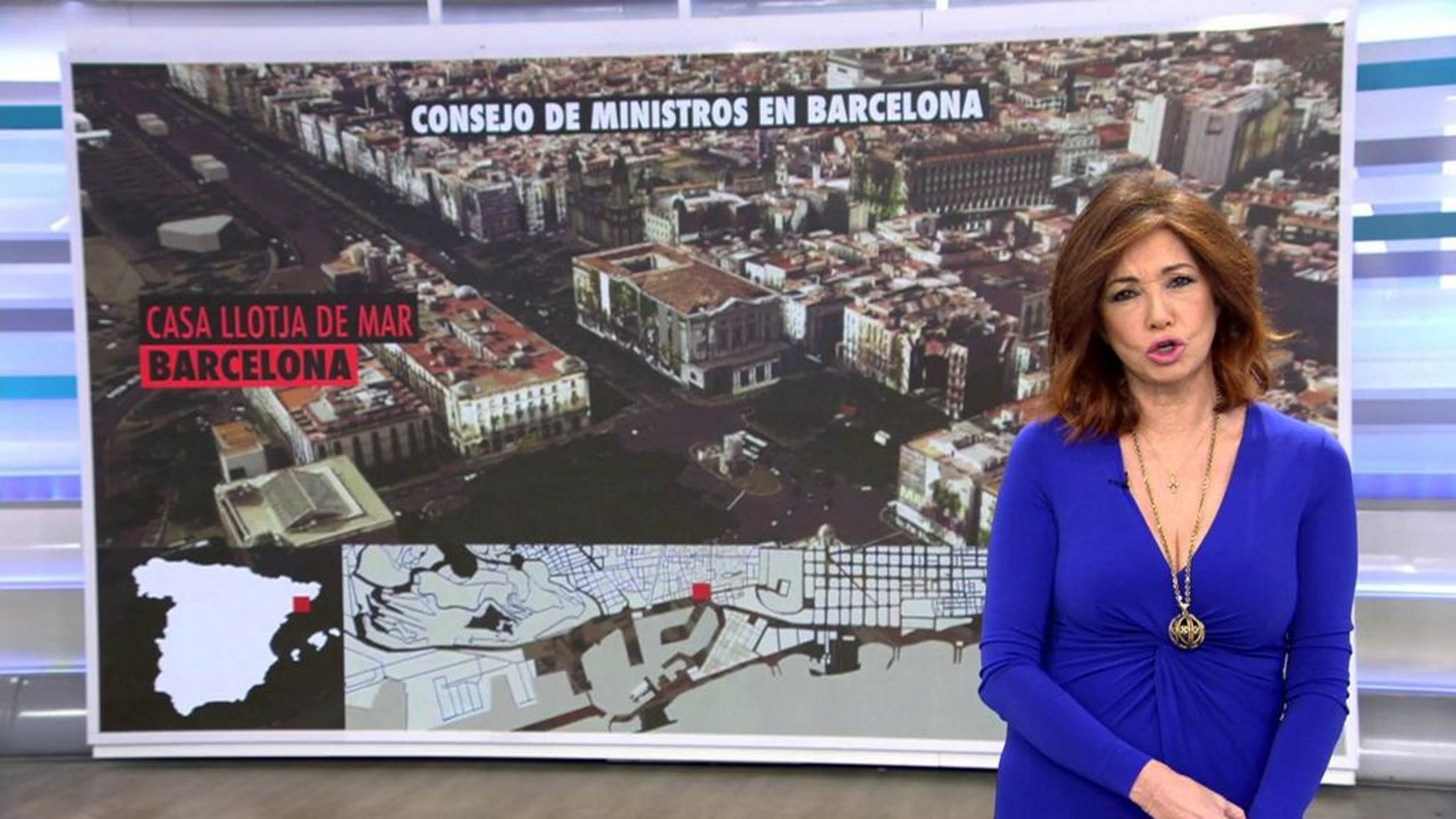 Ana Rosa alarma a la audiencia dibujando una Barcelona cerca del conflicto