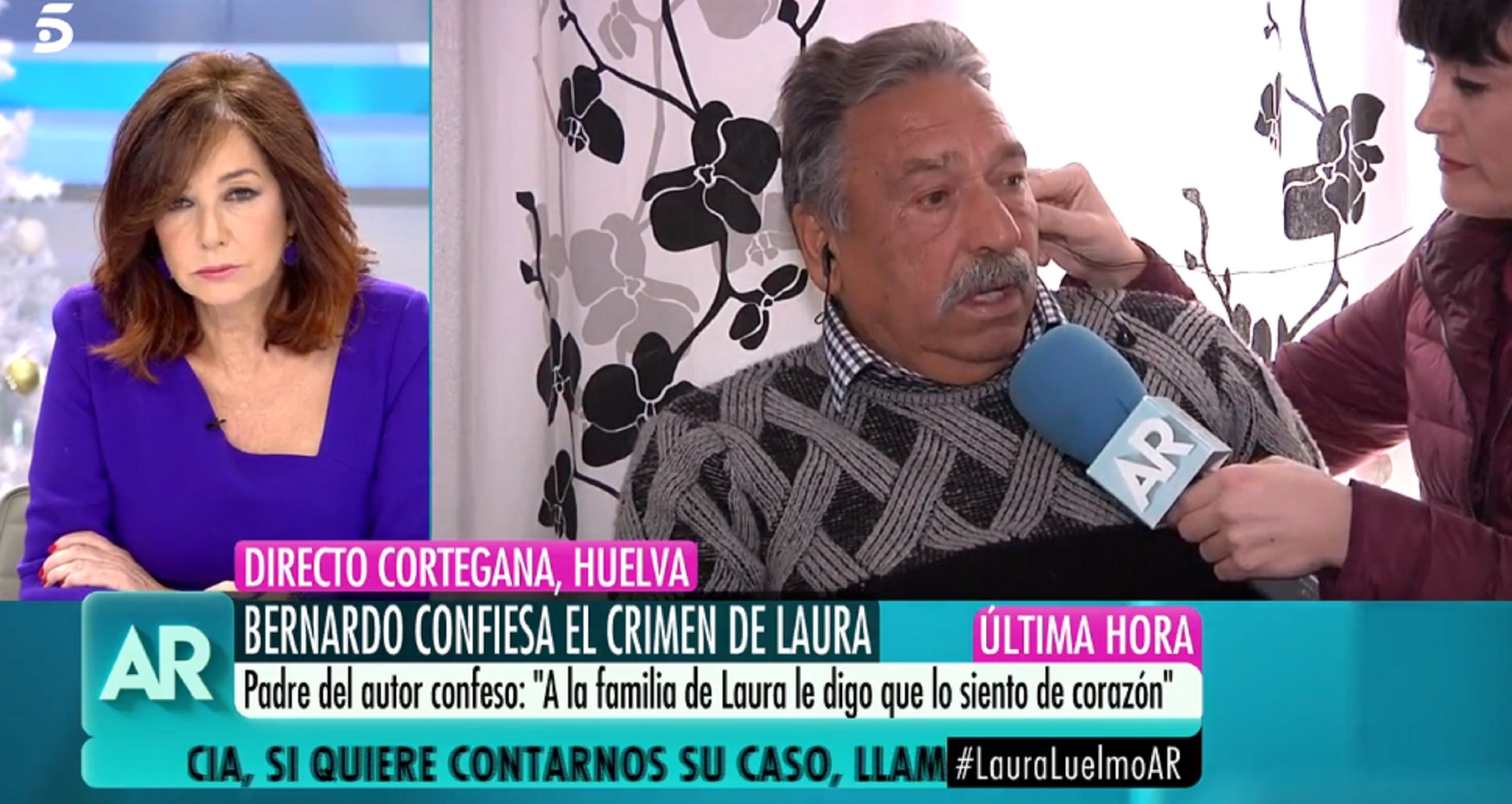 Ana Rosa se supera amb el pare de l'assassí de Laura: "¿Tiene más hijos asesinos?"