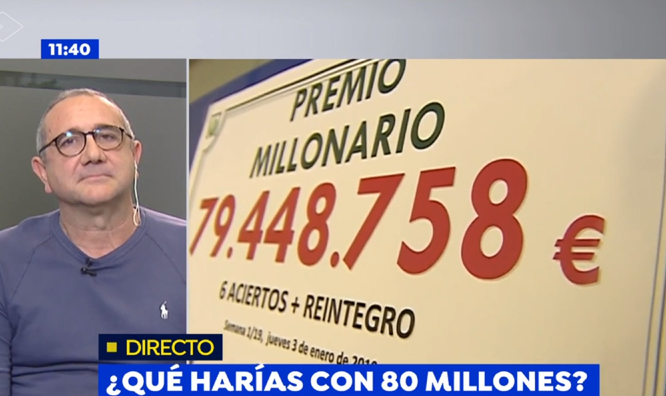 L'infern del lampista que ha guanyat 80 milions a La Primitiva: "Todos me piden"