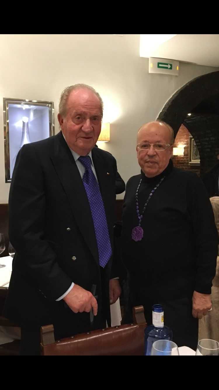 Cena de viejos amigos entre Juan Carlos I y Rappel