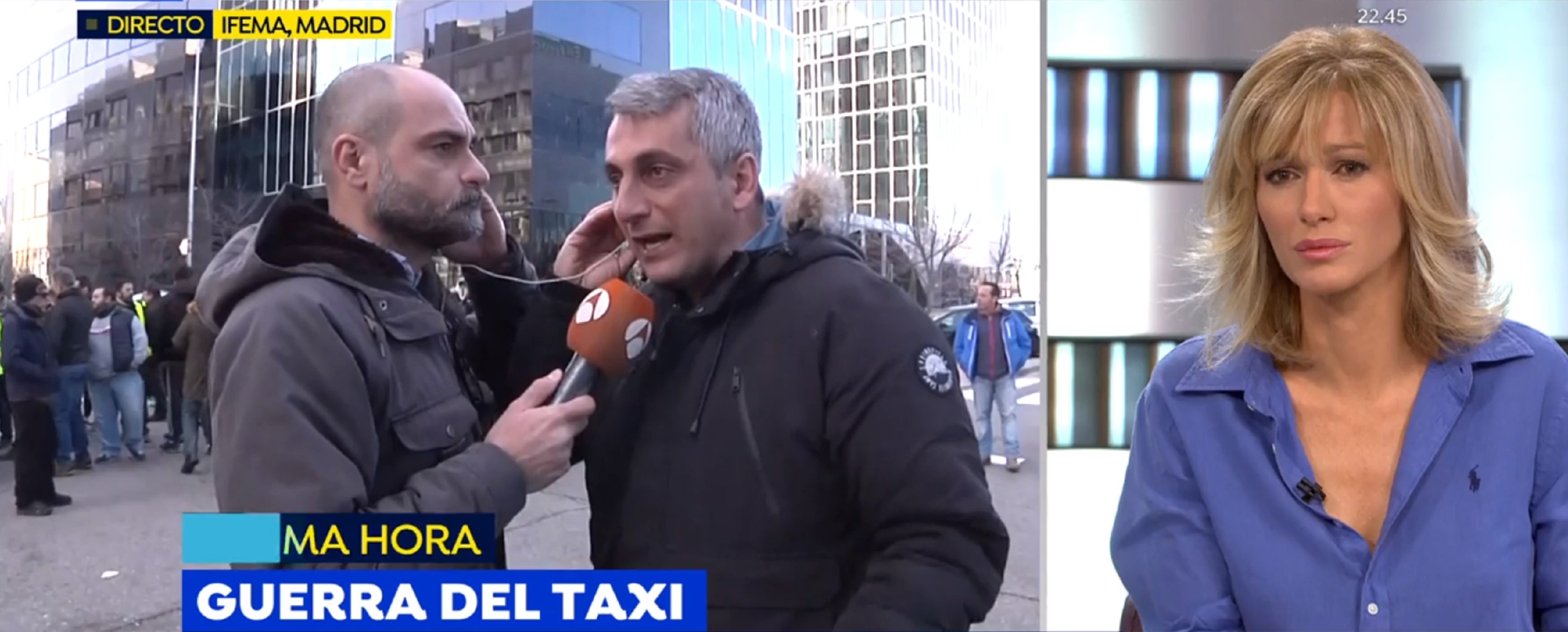 Un taxista madrileño se encara a Griso: "Dejen de pedir el 155 para Cataluña"