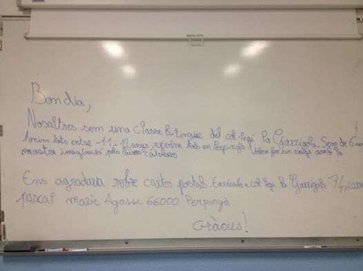 Unos alumnos de Perpinyà piden recibir cartas de todos los Països Catalans