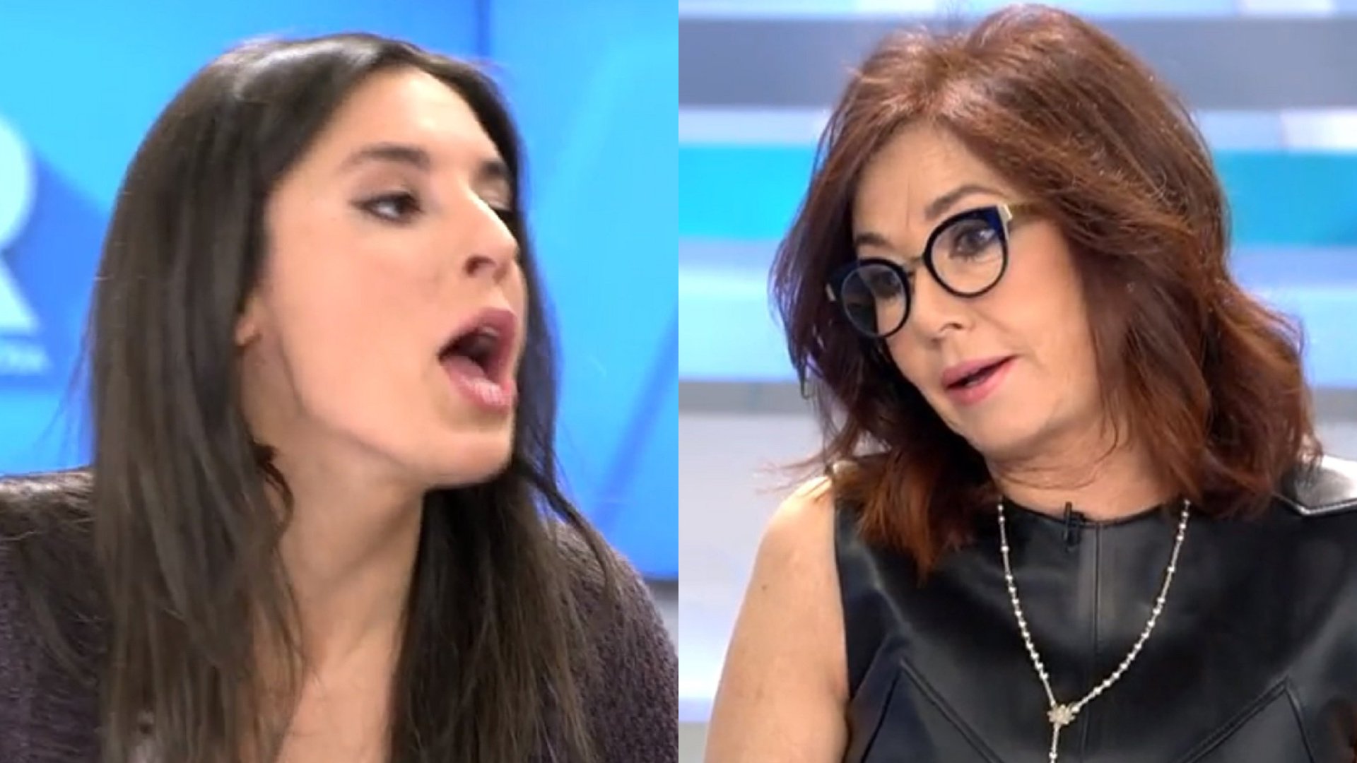 Tensión Irene Montero-Ana Rosa: "Haré huelga el 8-M haciendo mi programa"