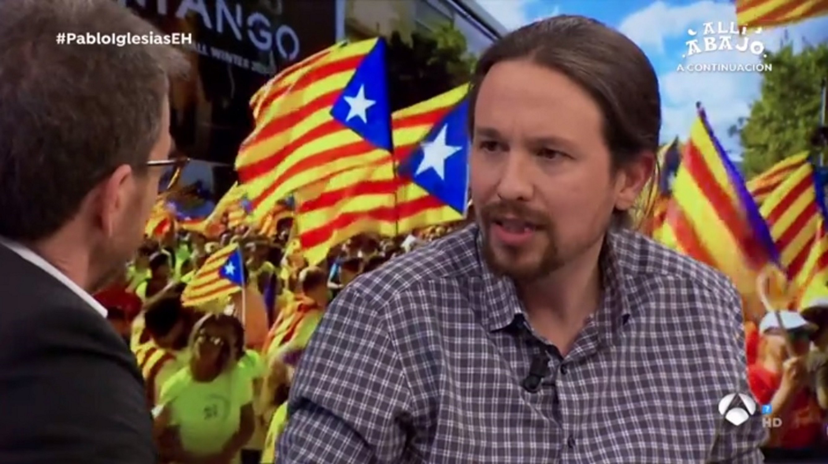 Pablo Iglesias, con Motos: “Con un 51% no hay independencia, con un 75%, sí”