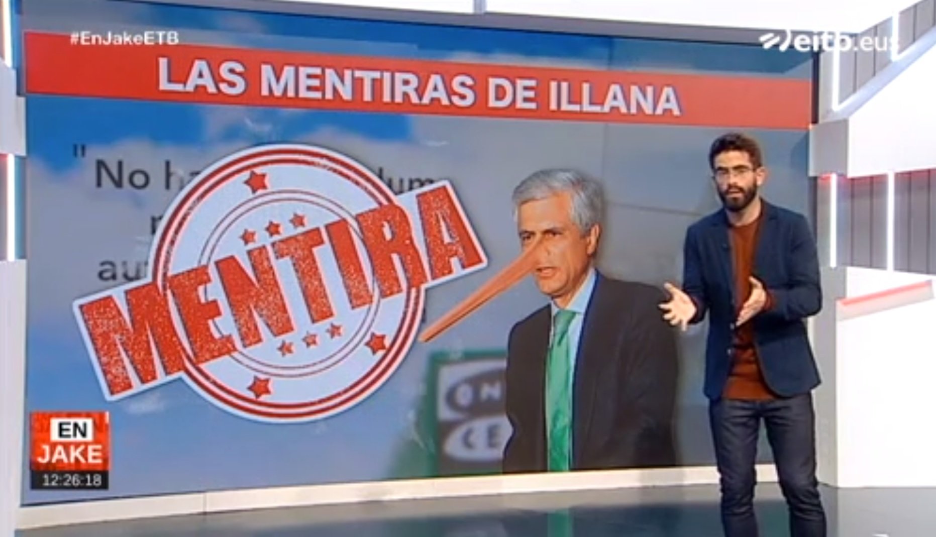 La televisió basca destrossa Suárez Illana per mentider compulsiu