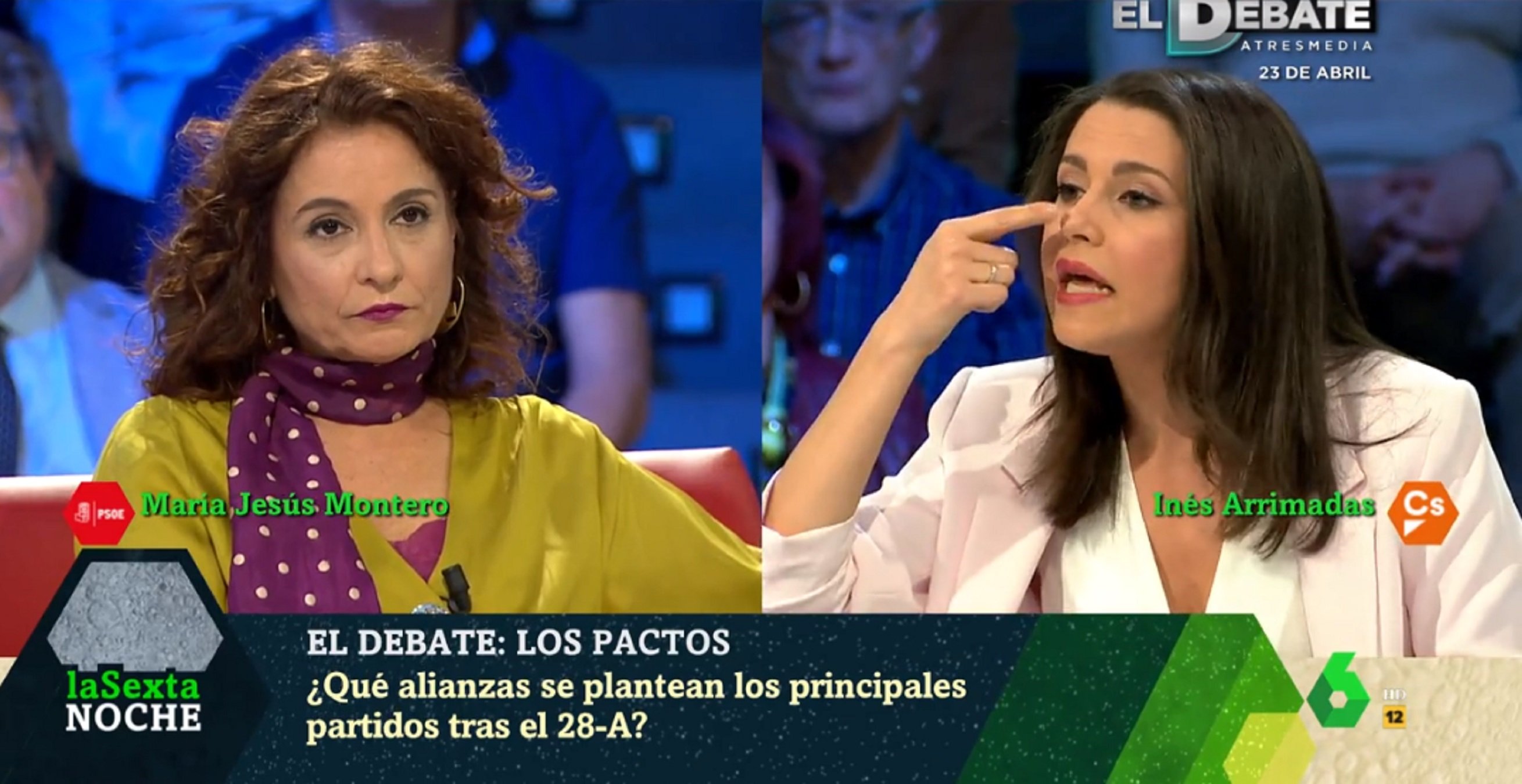 Esperpento de una Arrimadas más sobreactuada que nunca: "¿Sabéis a qué huele?"