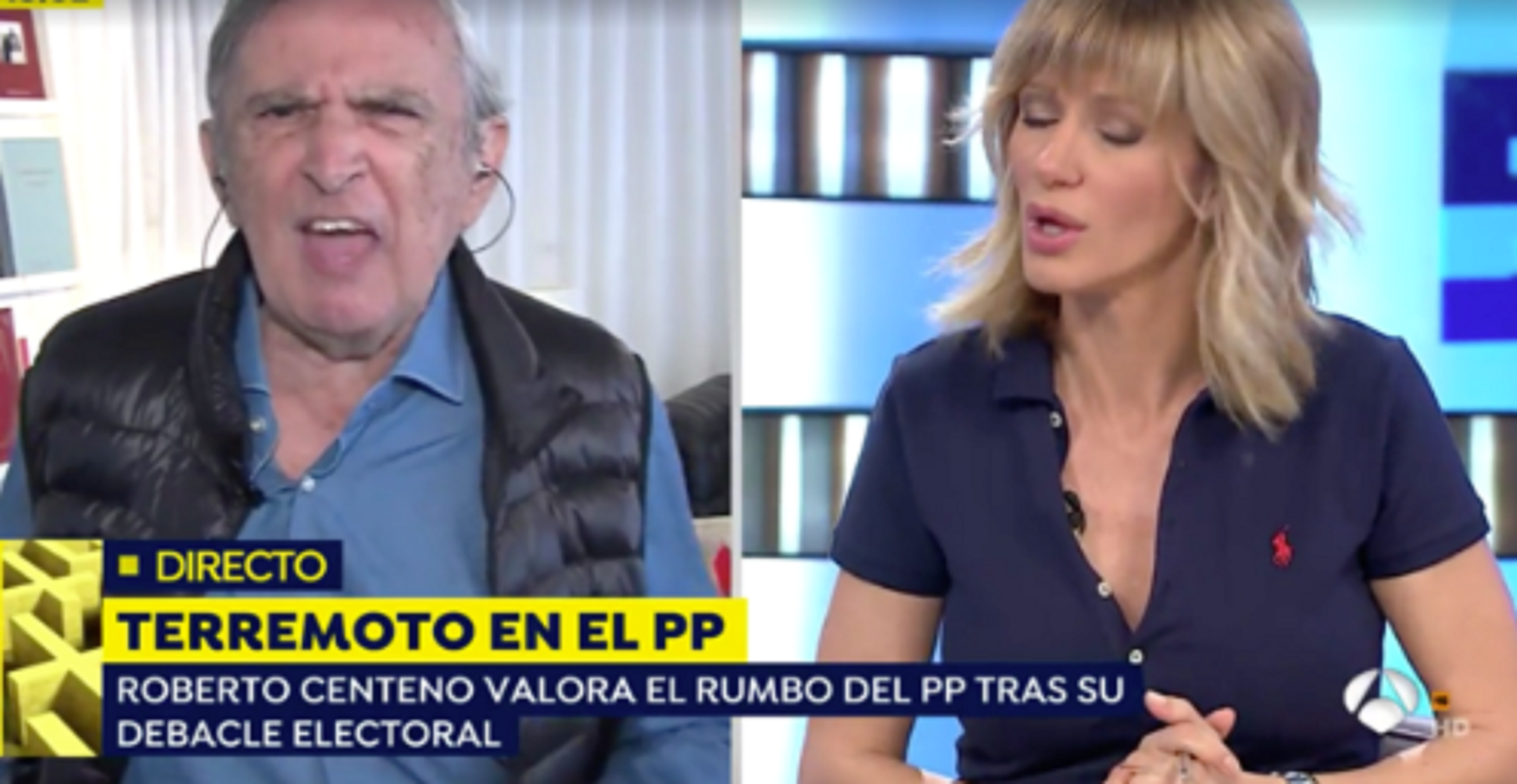 Un asesor de Vox pierde los papeles irado ante Griso y ella: "¡Respire!"