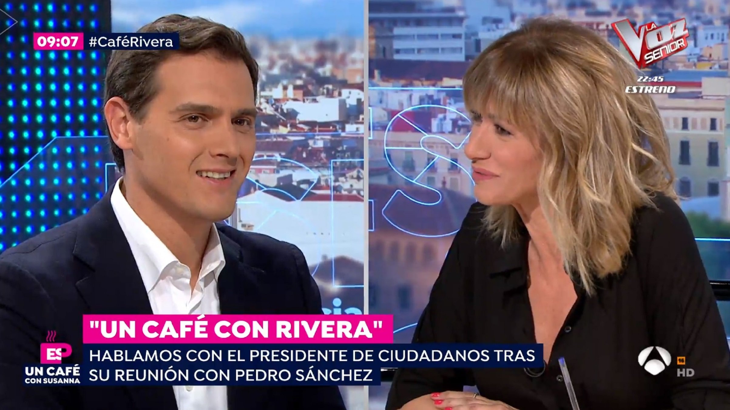 L'enèsim cafè de Rivera amb Griso encén la xarxa: "¿Porno a las 9h de la mañana?"