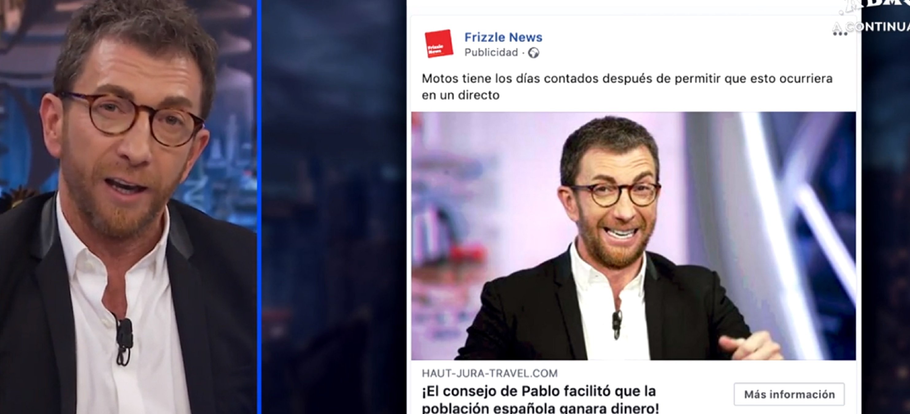 ¡Cuidado! Si recibes este anuncio de Pablo Motos, es una estafa en internet