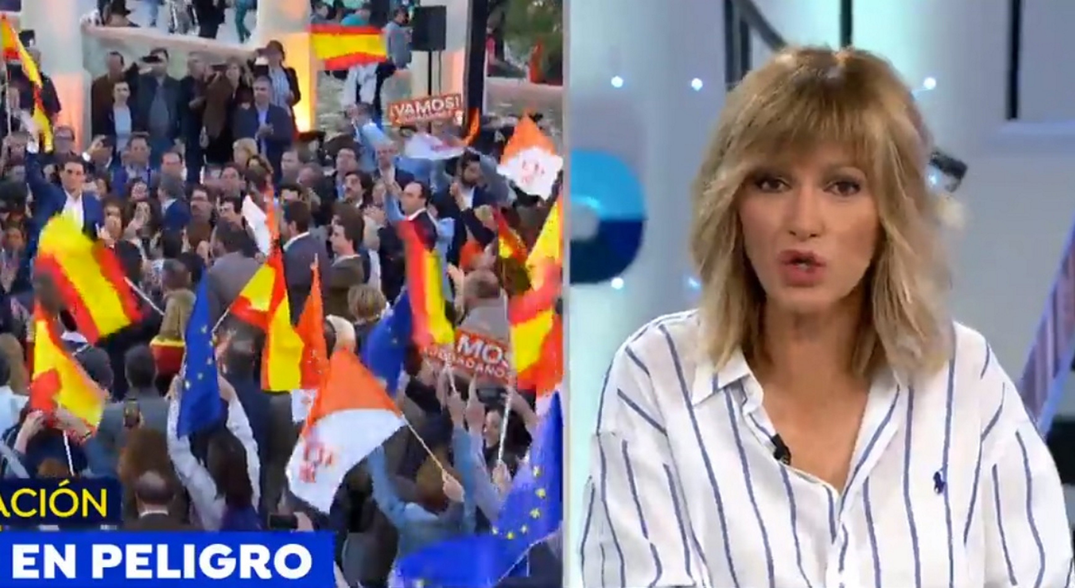 Susanna Griso, alarmada per la “desbandada de constitucionalistas” a Catalunya