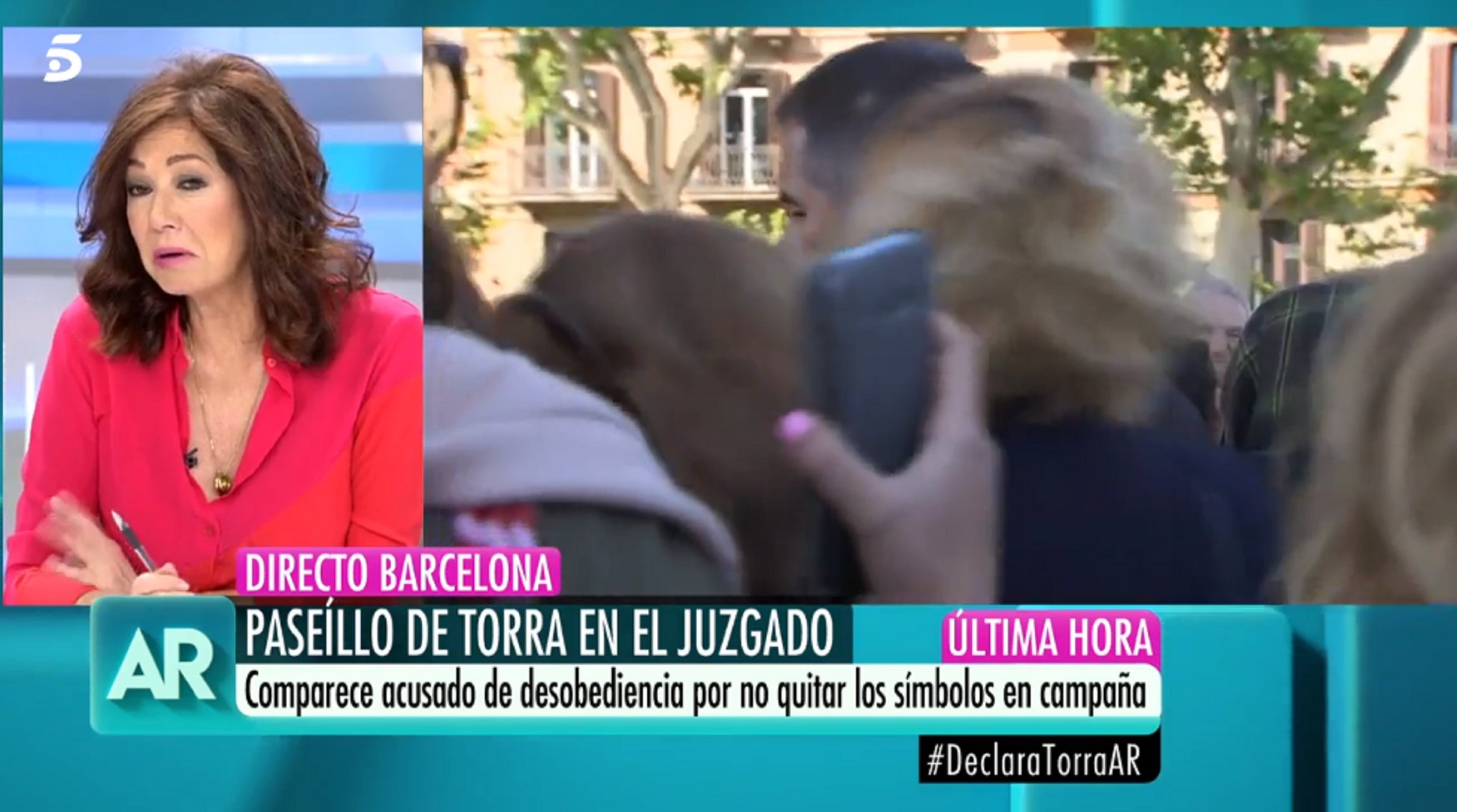 Ana Rosa Quintana treu més bilis que mai contra Torra abans de declarar al TSJC