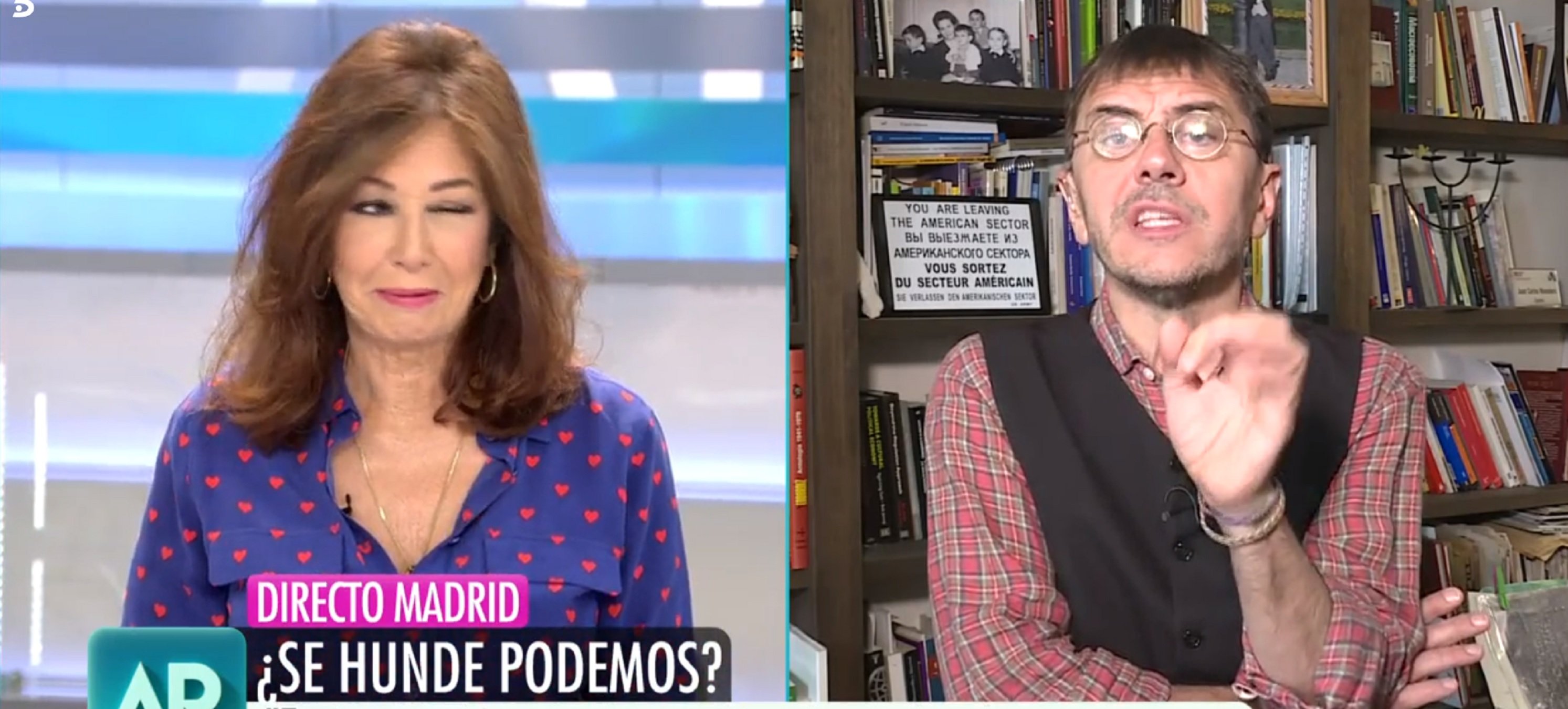 Ana Rosa 'gagà': confon de nom Monedero i reconeix que ella és de Ciutadans