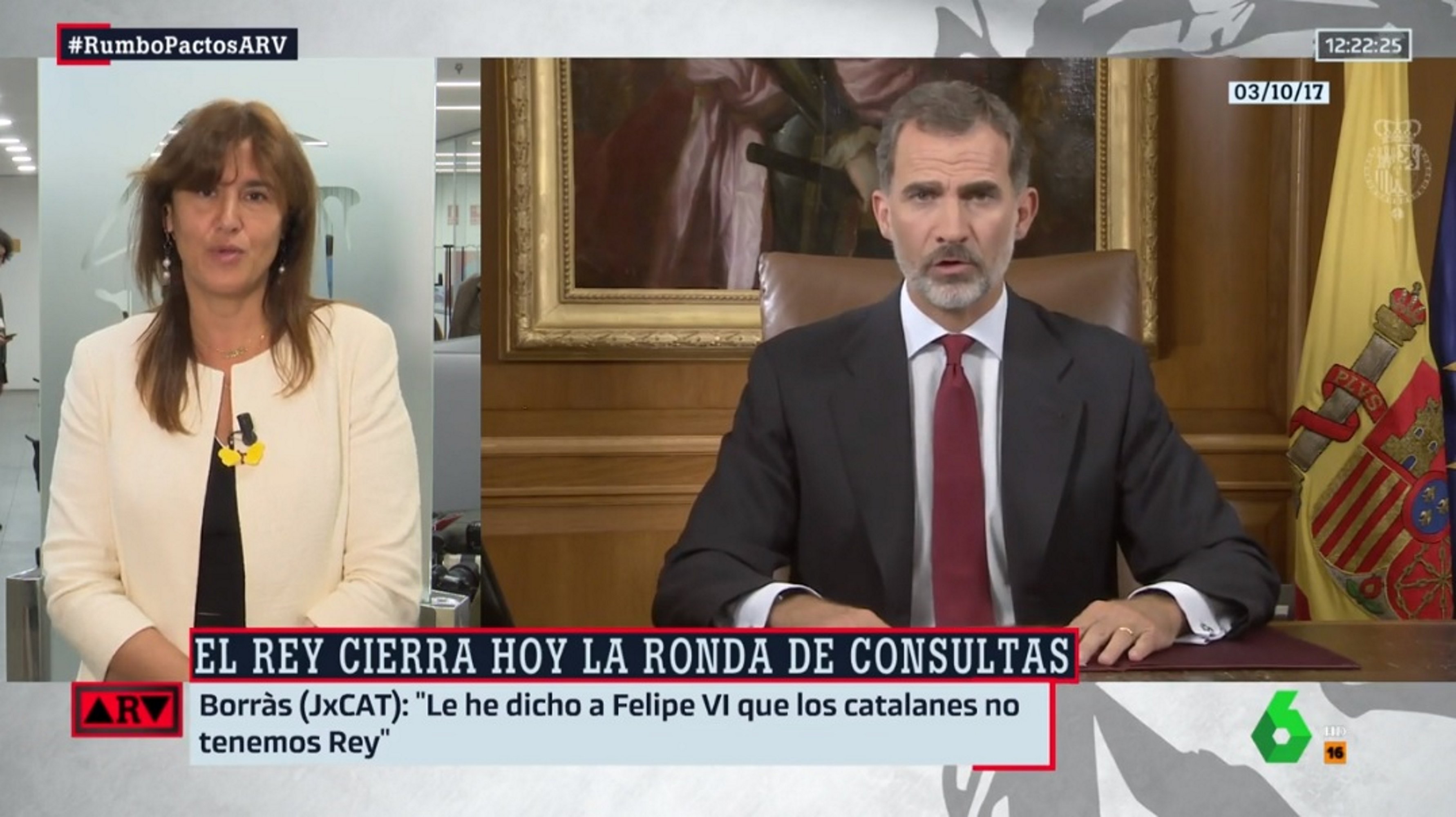 La despectiva resposta de Felip VI a Laura Borràs sobre Puigdemont