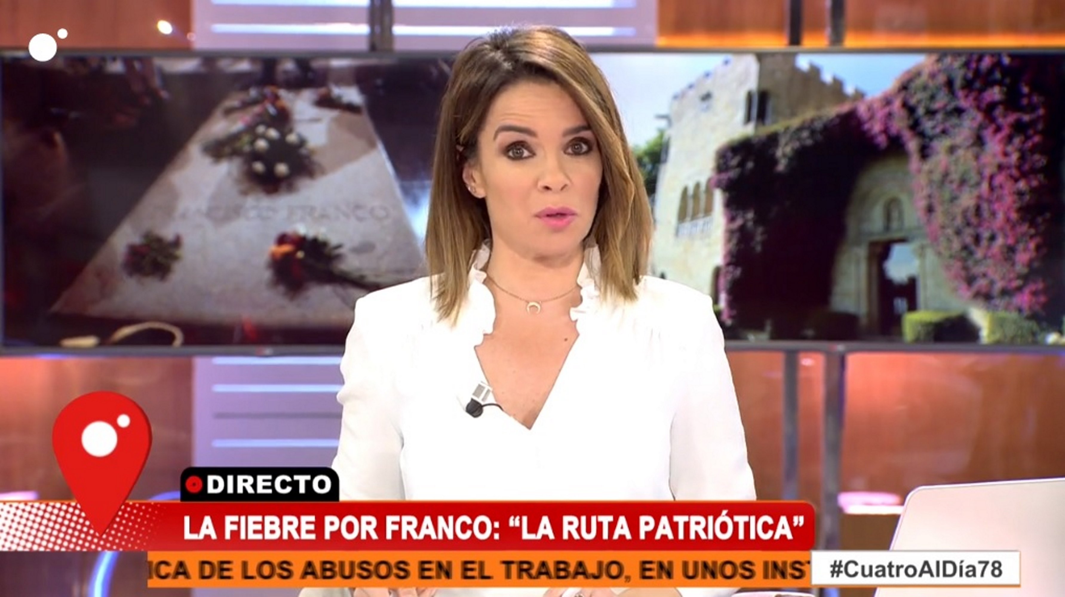 Carme Chaparro corta la entrevista con el franquista que grita “rojos de mierd...”