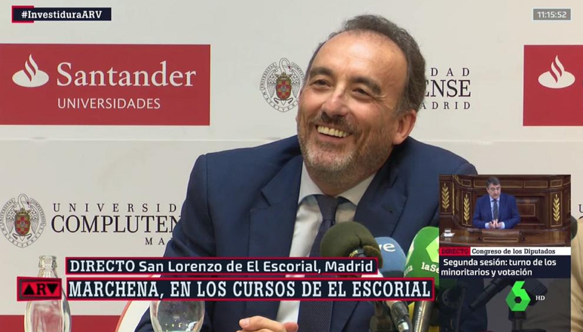 El jutge Marchena es peta de riure parlant dels presos, patrocinat per l'IBEX