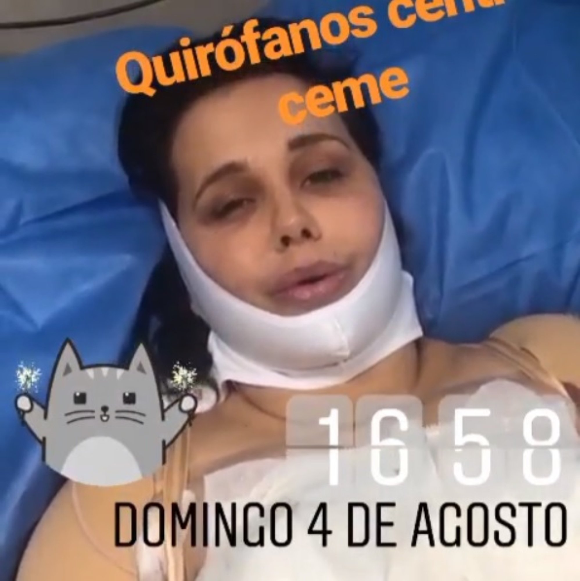 Lluvia de críticas contra Miriam Sánchez por su vídeo después de la cirugía