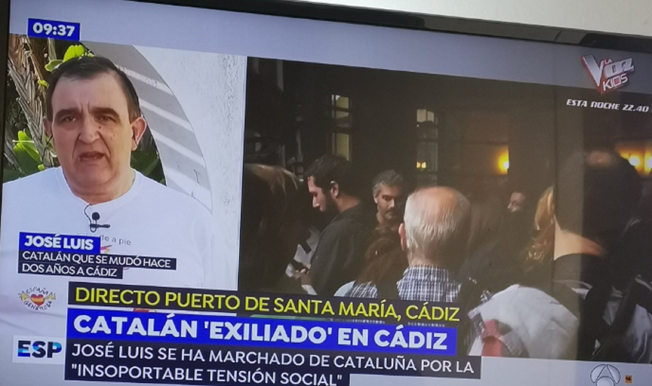 Griso entrevista a un 'catalán exiliado en Cádiz' por el procés i la red se mofa