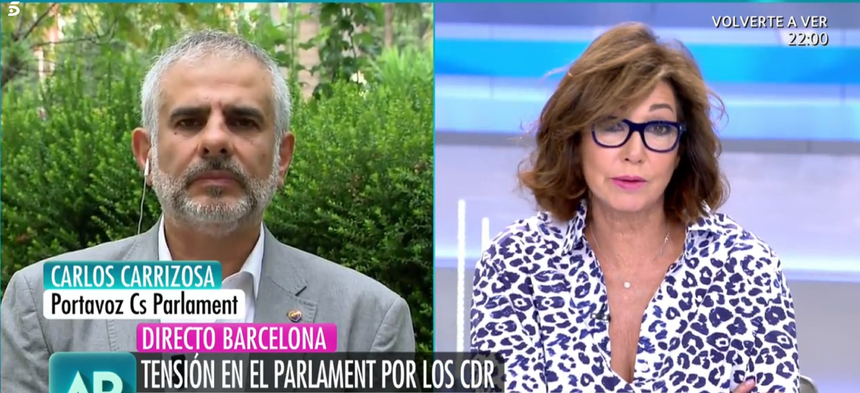 Carrizosa a Ana Rosa: "A las 6 ya no voy al súper porque mi escolta se ha ido"