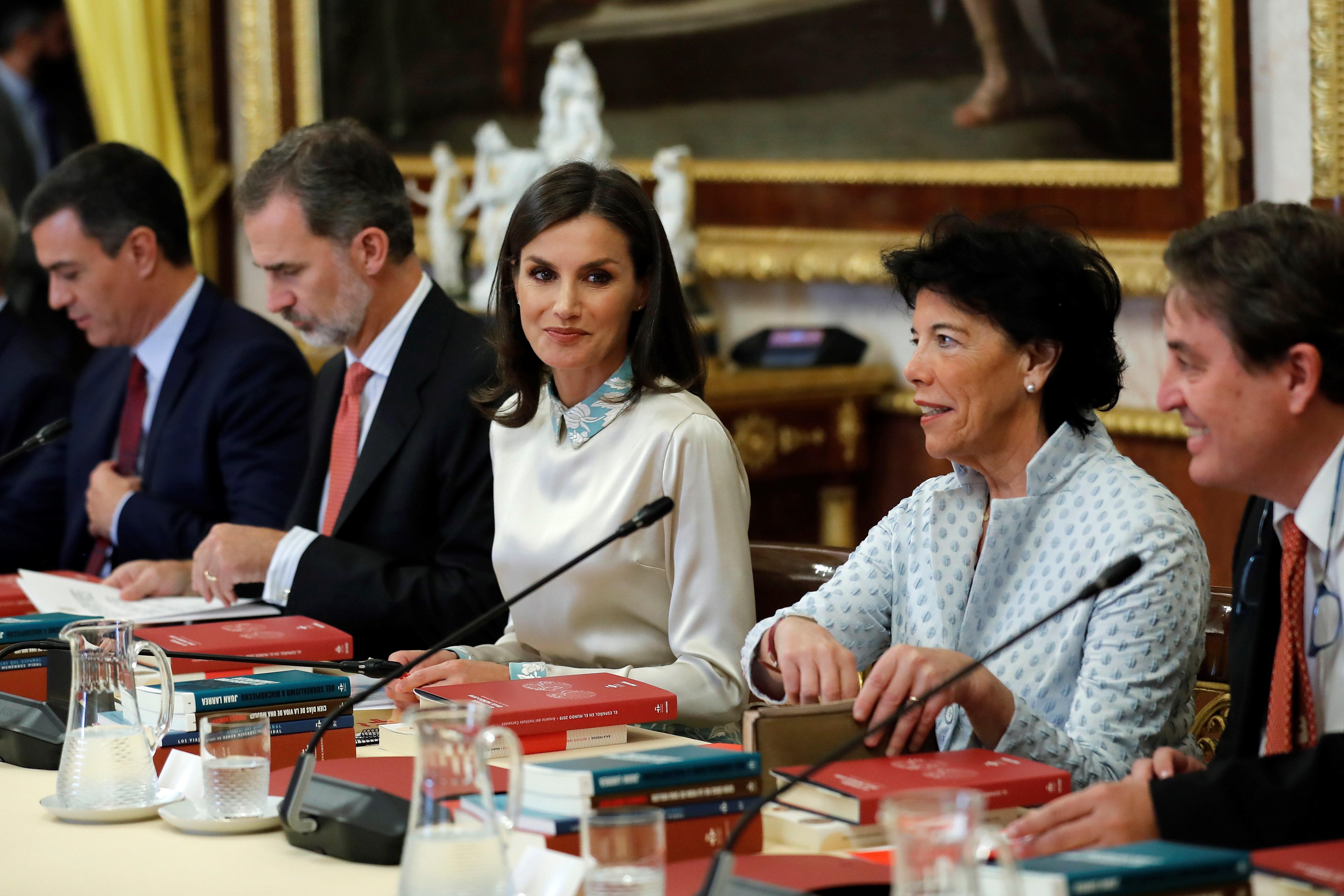 Acte tens de Letícia i Pedro Sánchez: excompanys de classe que no es parlen