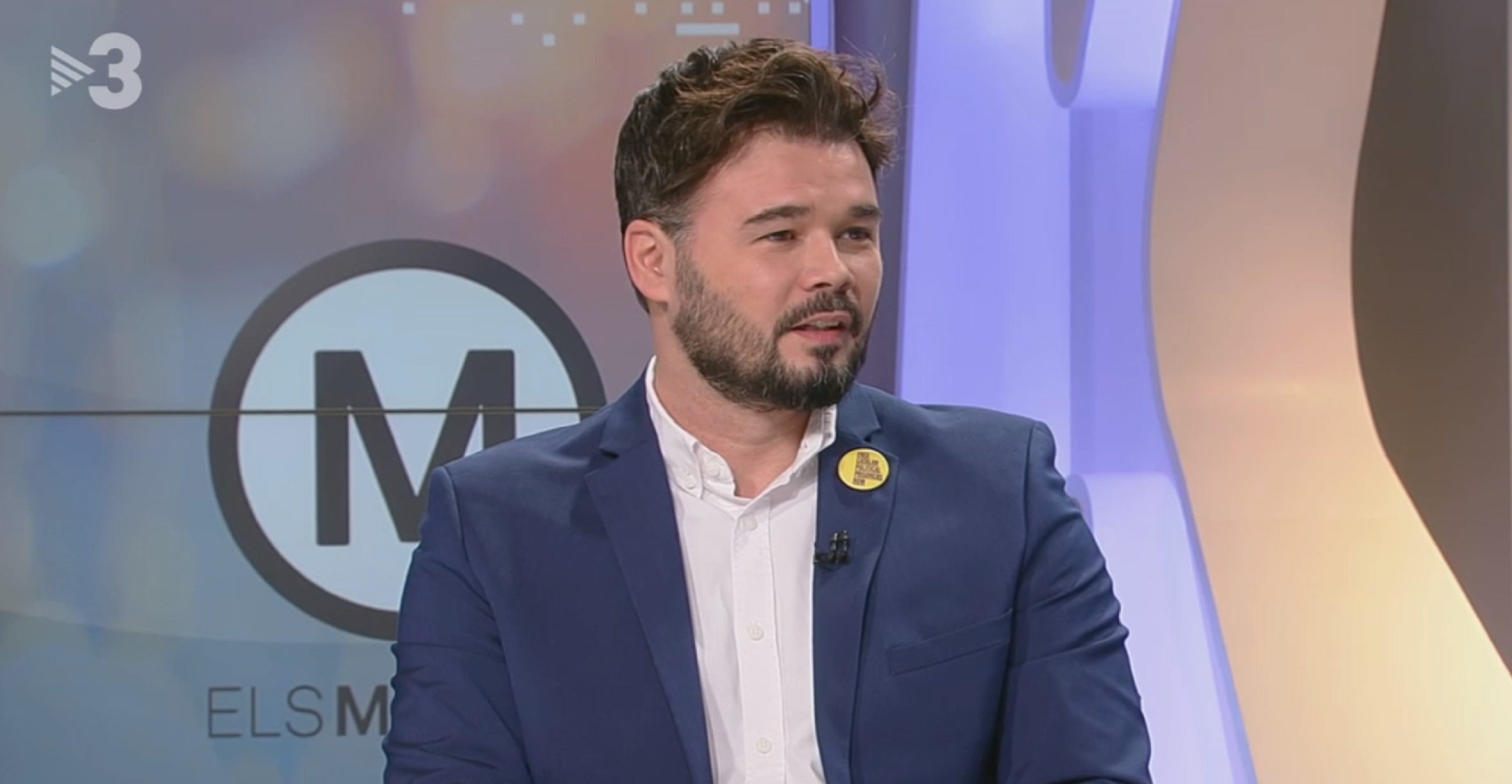 Gabriel Rufián promueve en TV3 no bloquear a Sánchez y la red indepe explota