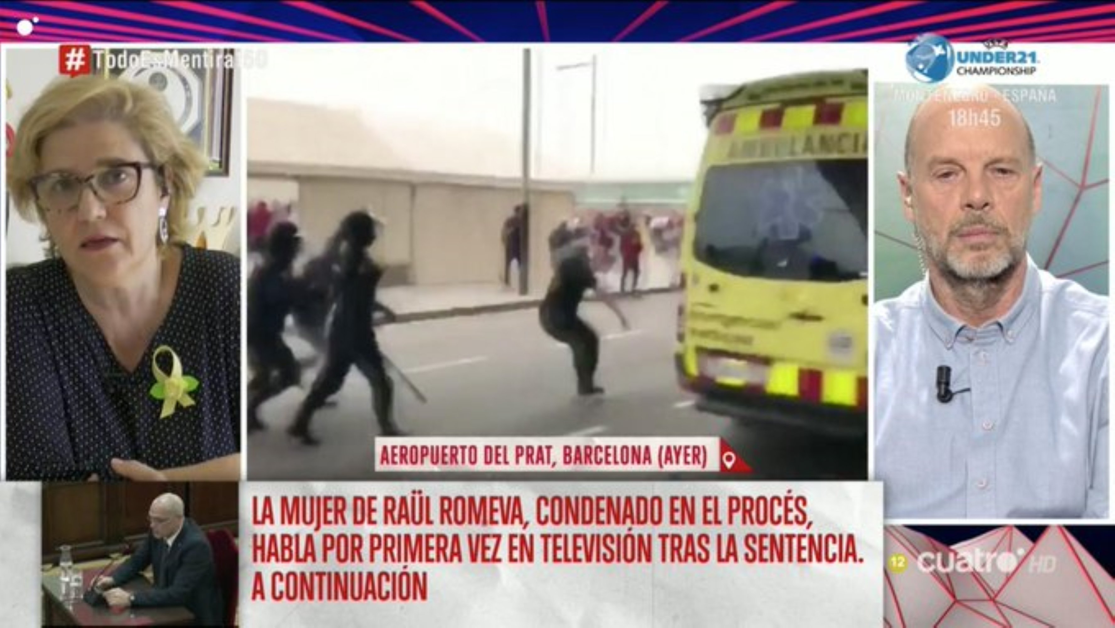 Rahola contra todos en Cuatro para defender al Tsunami Democràtic Rahola contra todos en Cuatro para defender al Tsunami Democràtic