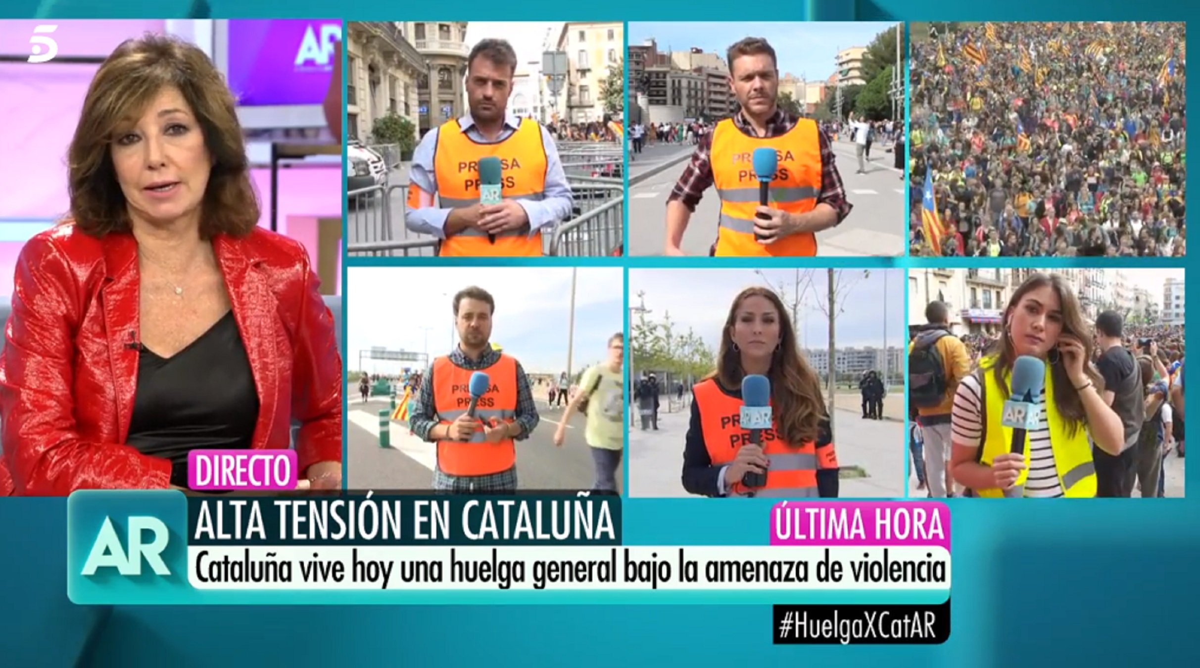 El memorable 'calvo' que le han colado a Ana Rosa conectando con Catalunya