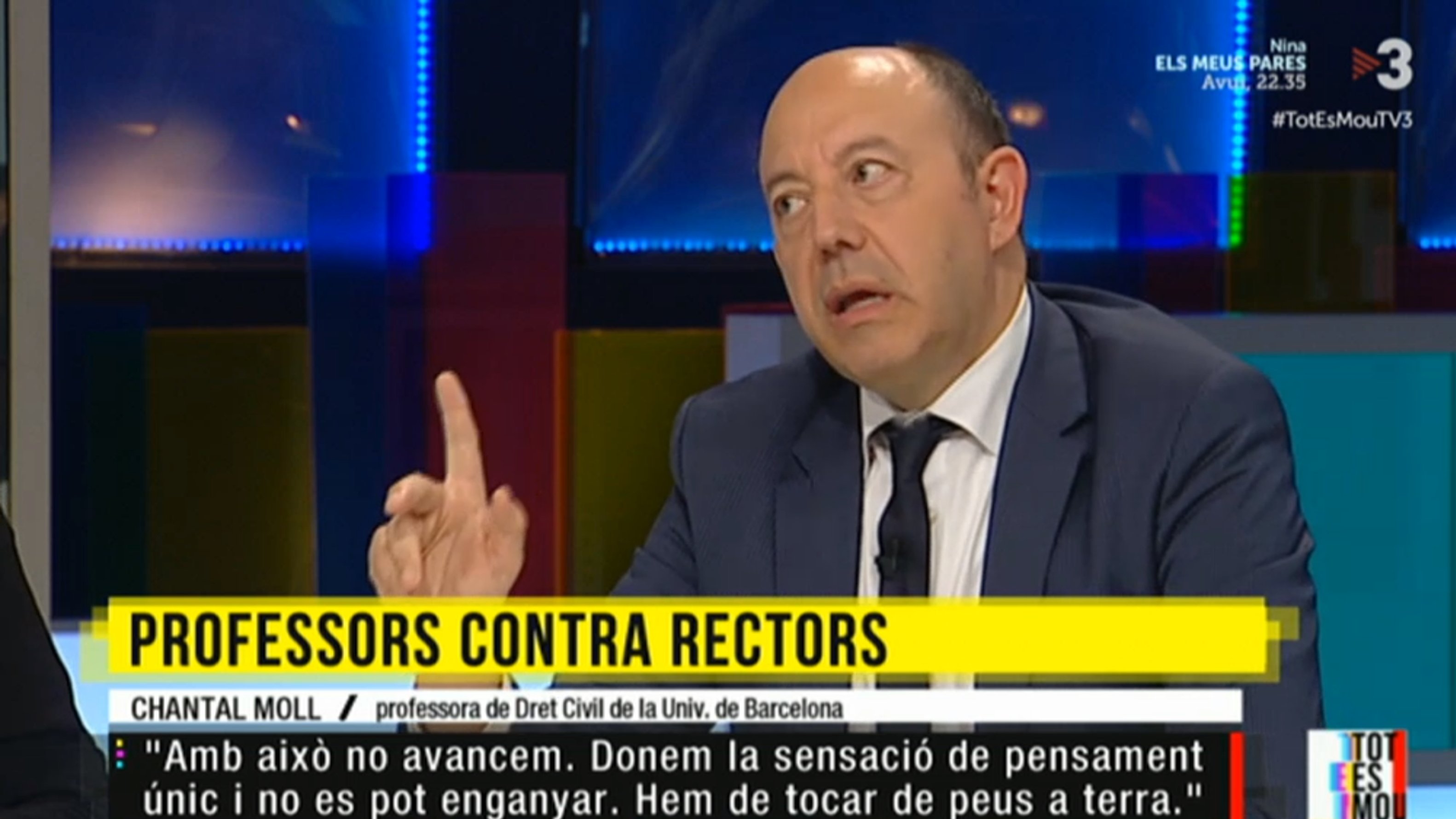 Las redes contra Gonzalo Bernardos, fulminado en TV3 por Boye: "Impresentable"