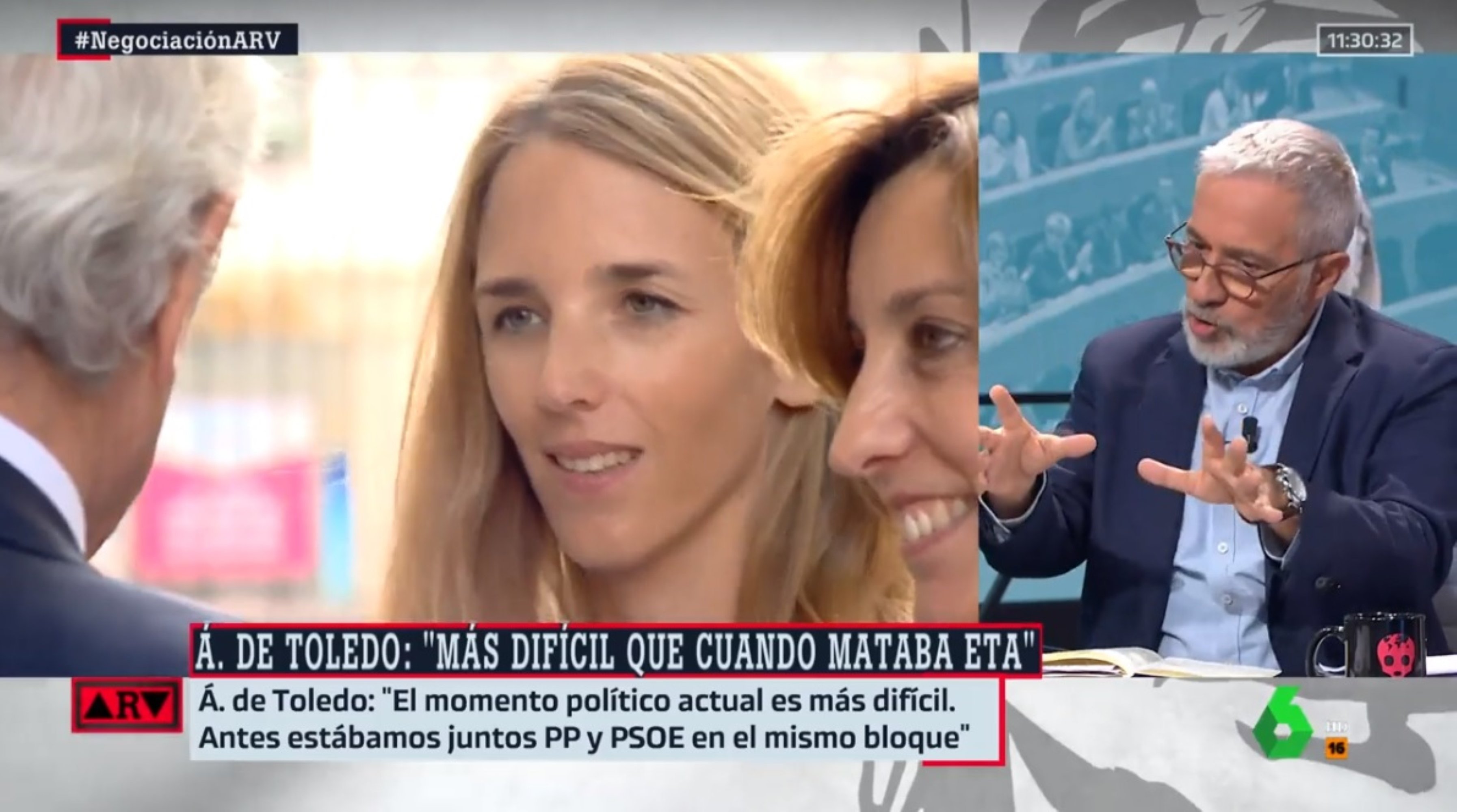 Sardà en La Sexta, airado con Cayetana por comparar el momento político actual con ETA