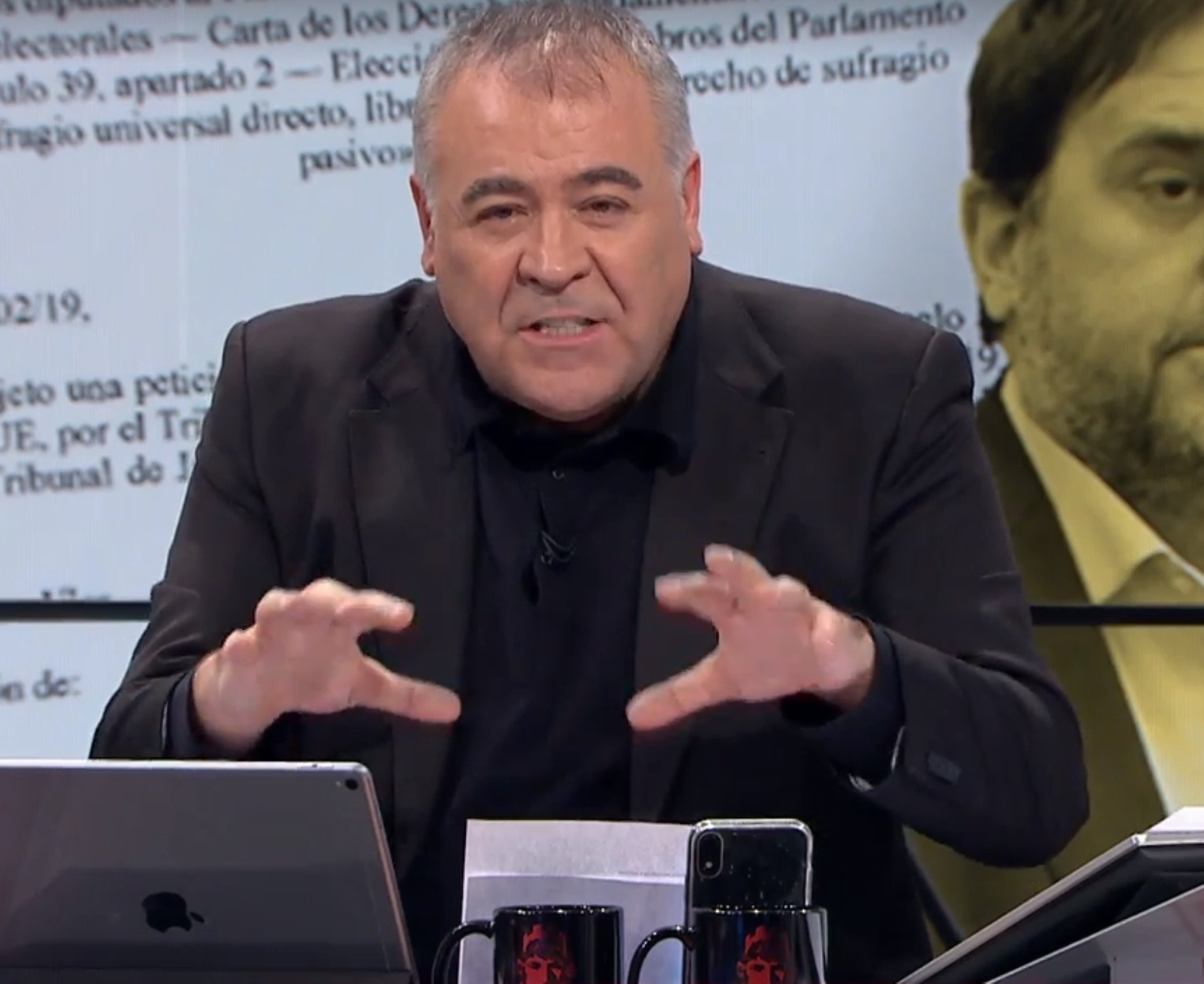 El zasca de Boye a Ferreras en directo: "¿Puigdemont, a Perpinyà?"
