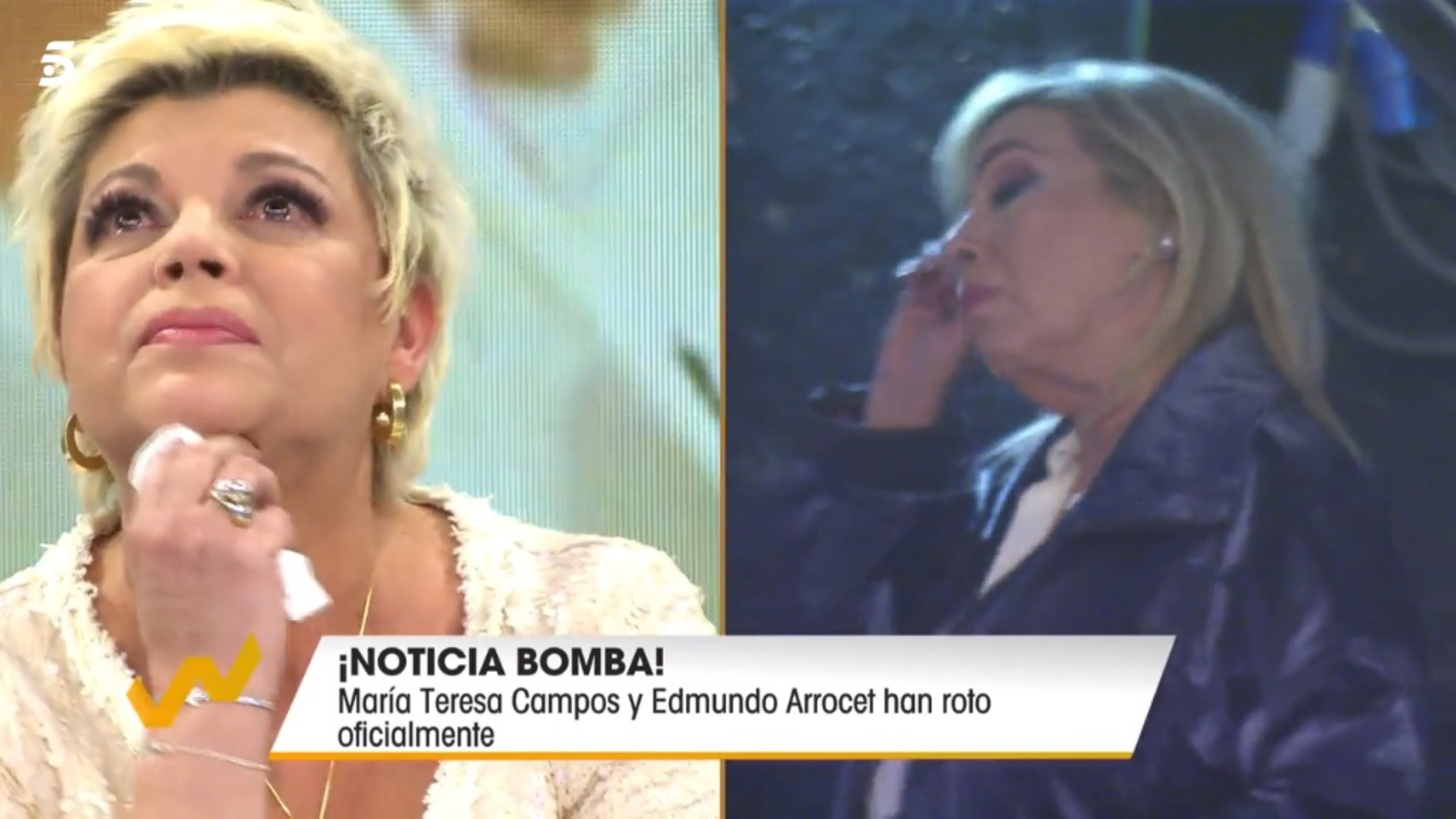Las lágrimas de las Campos: show televisivo para anunciar la ruptura de María Teresa y Bigote