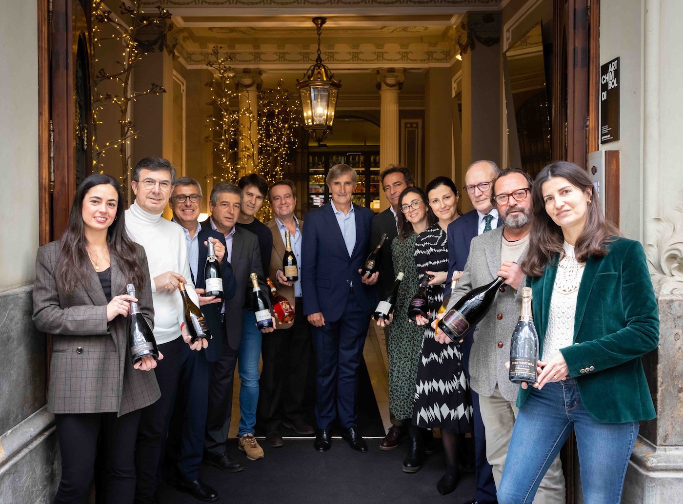 Miembros de la DO Cava, en una presentación reciente en Barcelona