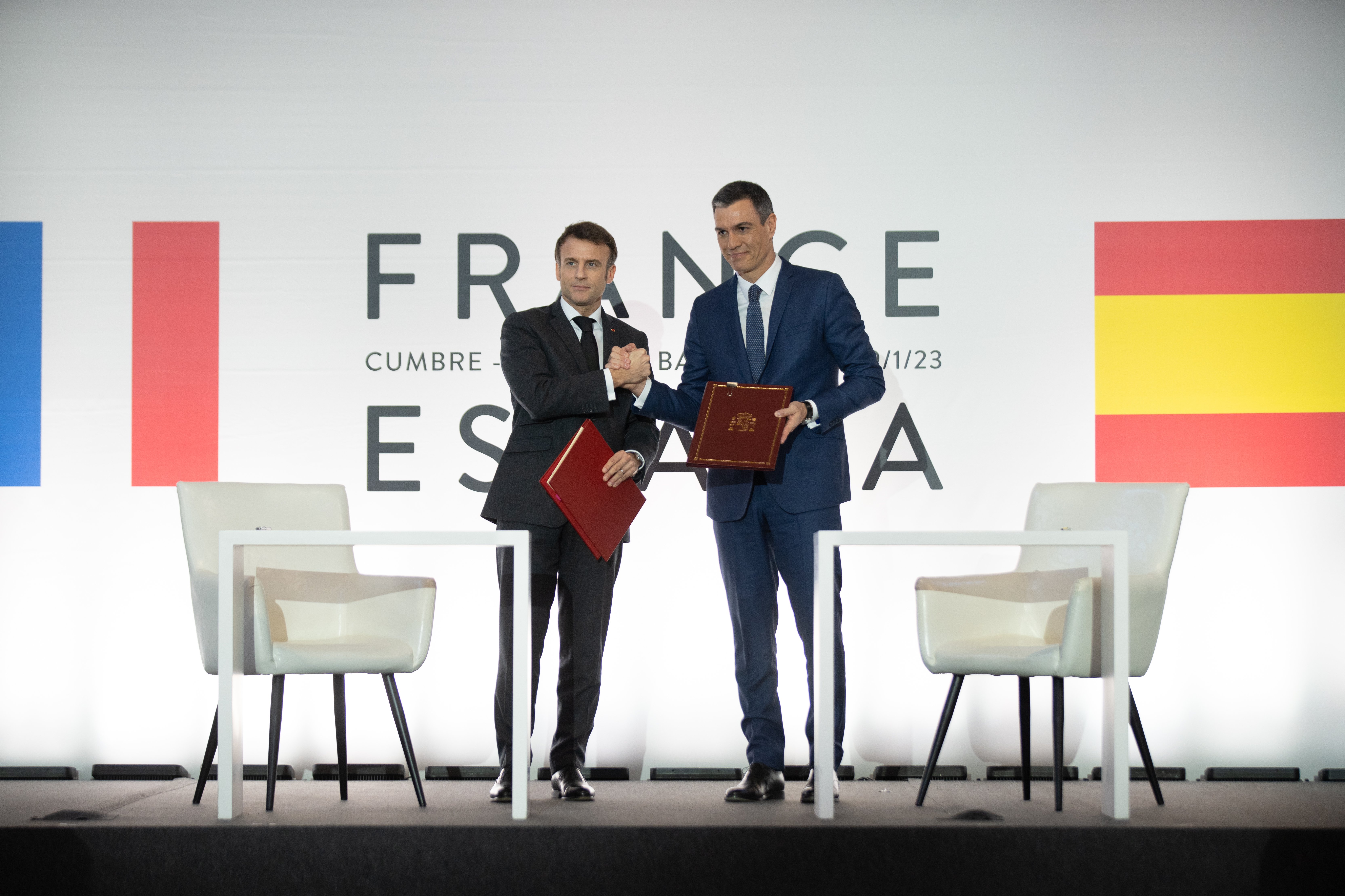 El corredor mediterrani es queda com "una voluntat" per Sánchez i Macron