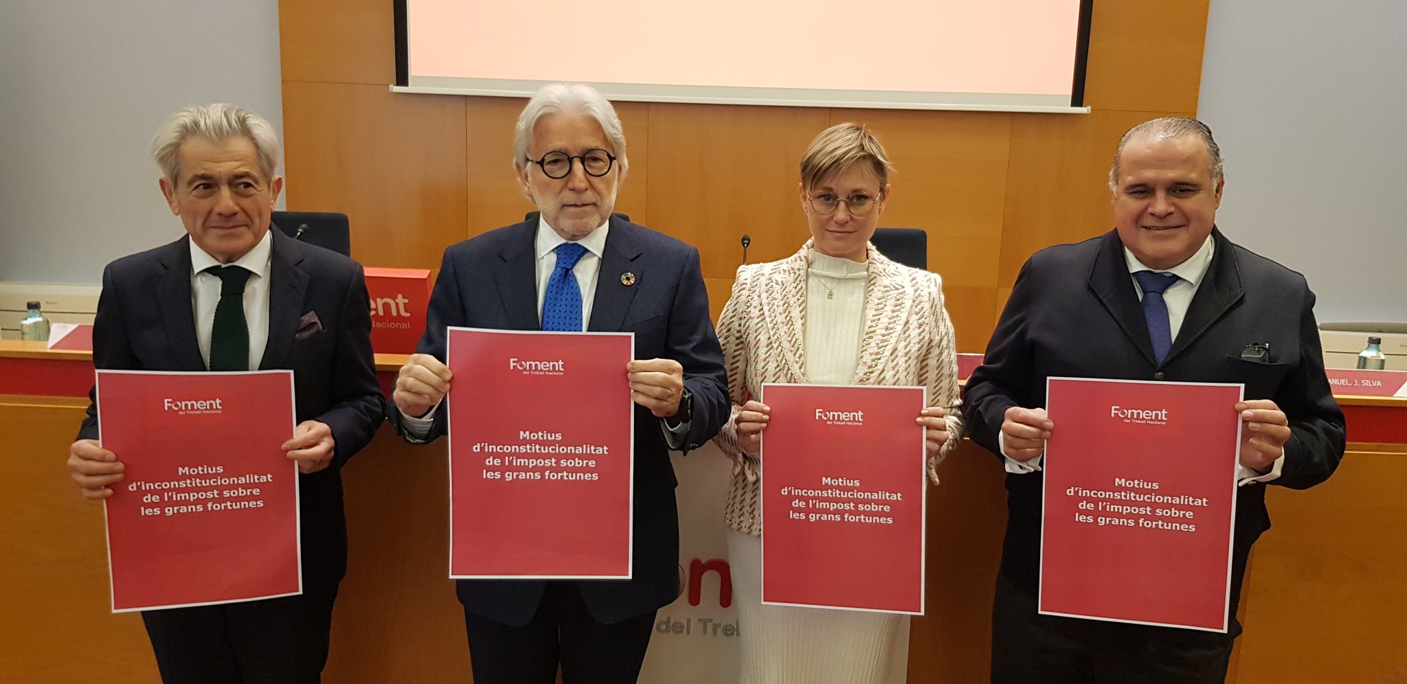 Foment del Treball presenta un recurs d'inconstitucionalitat a l'impost de les grans fortunes