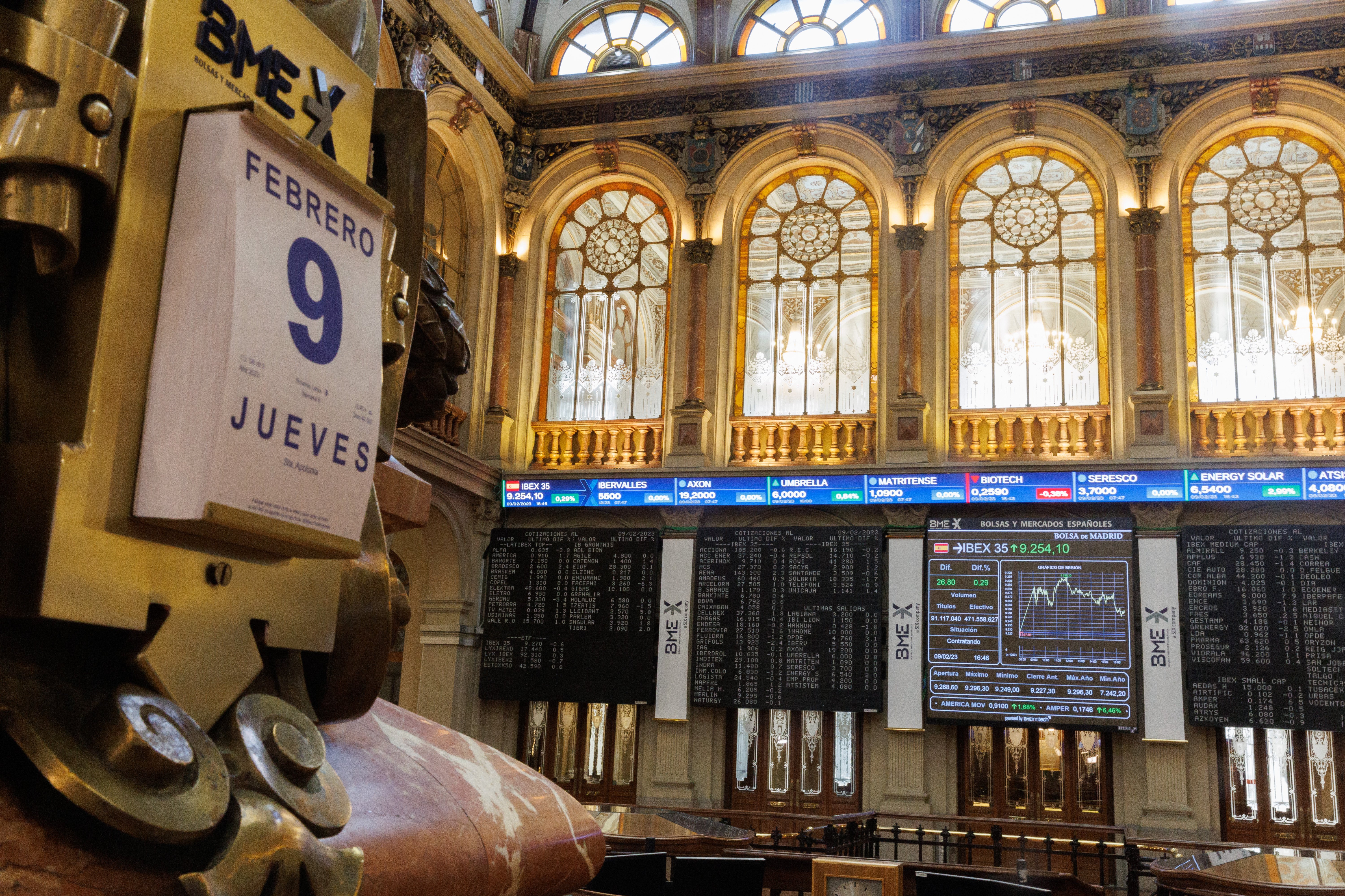 Grifols capitanea las ganancias de un IBEX 35 que aguanta los 9.300 puntos