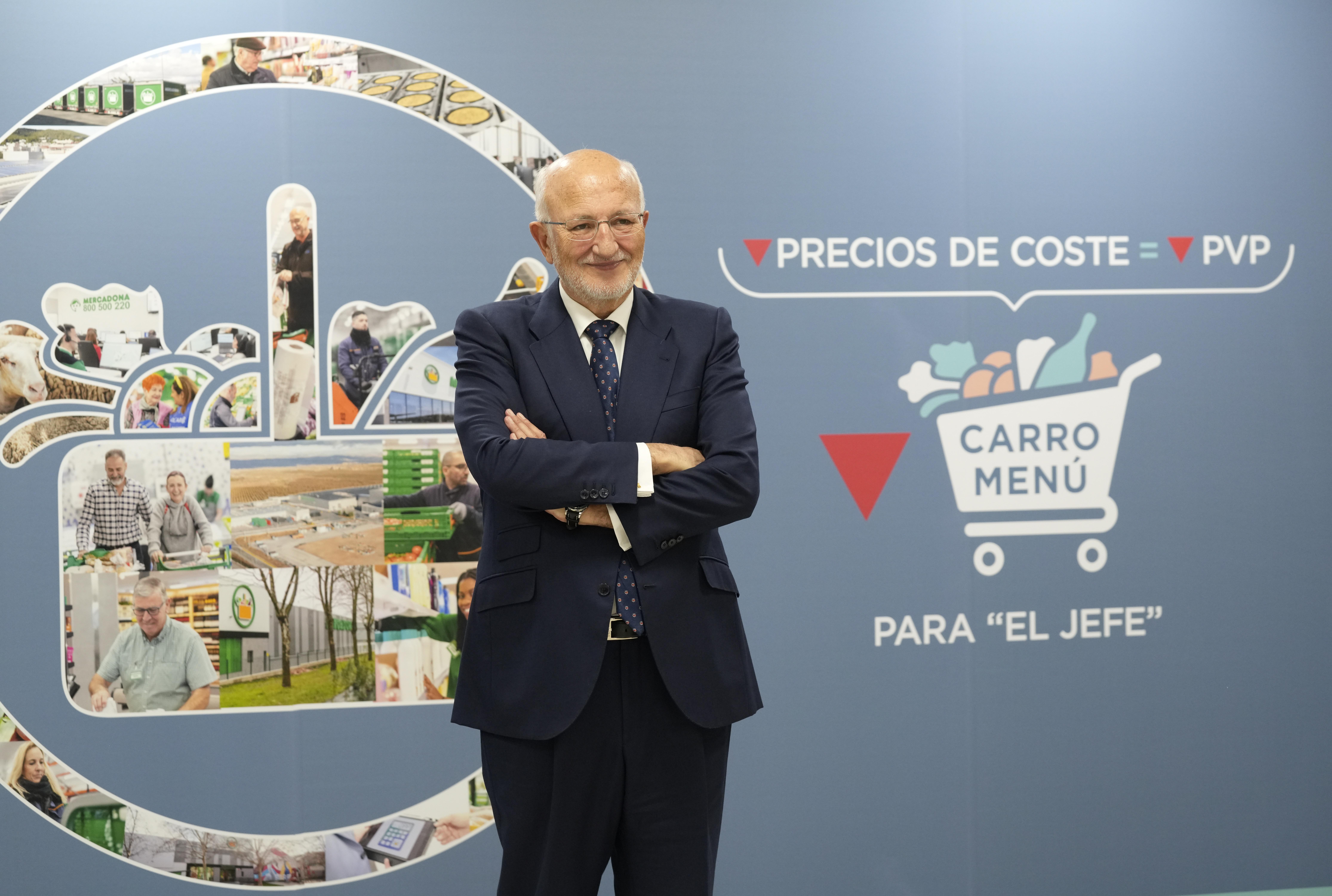 Juan Roig ingresó 99 millones como presidente de Mercadona en 2022