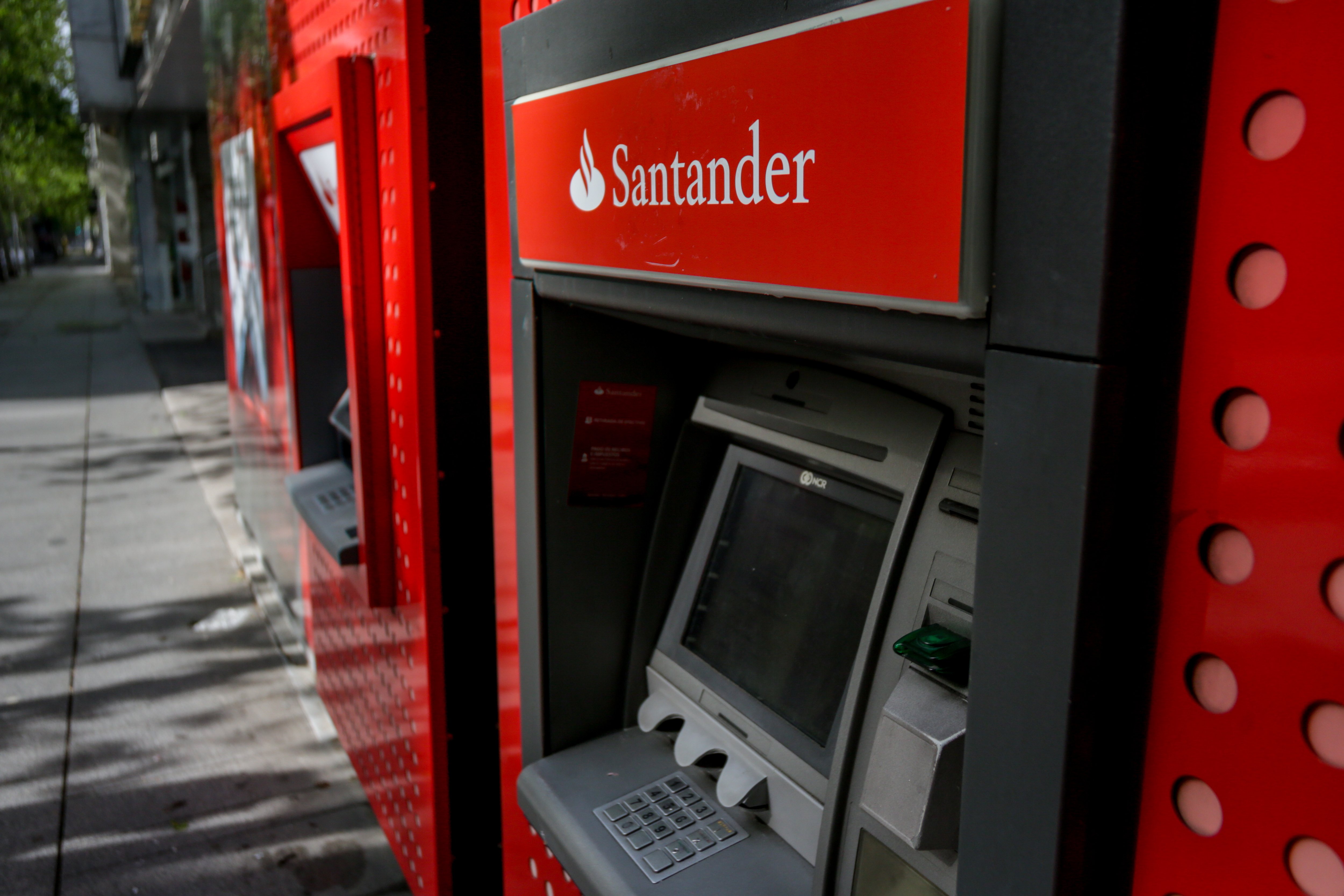 Cajeros del Banco Santander 