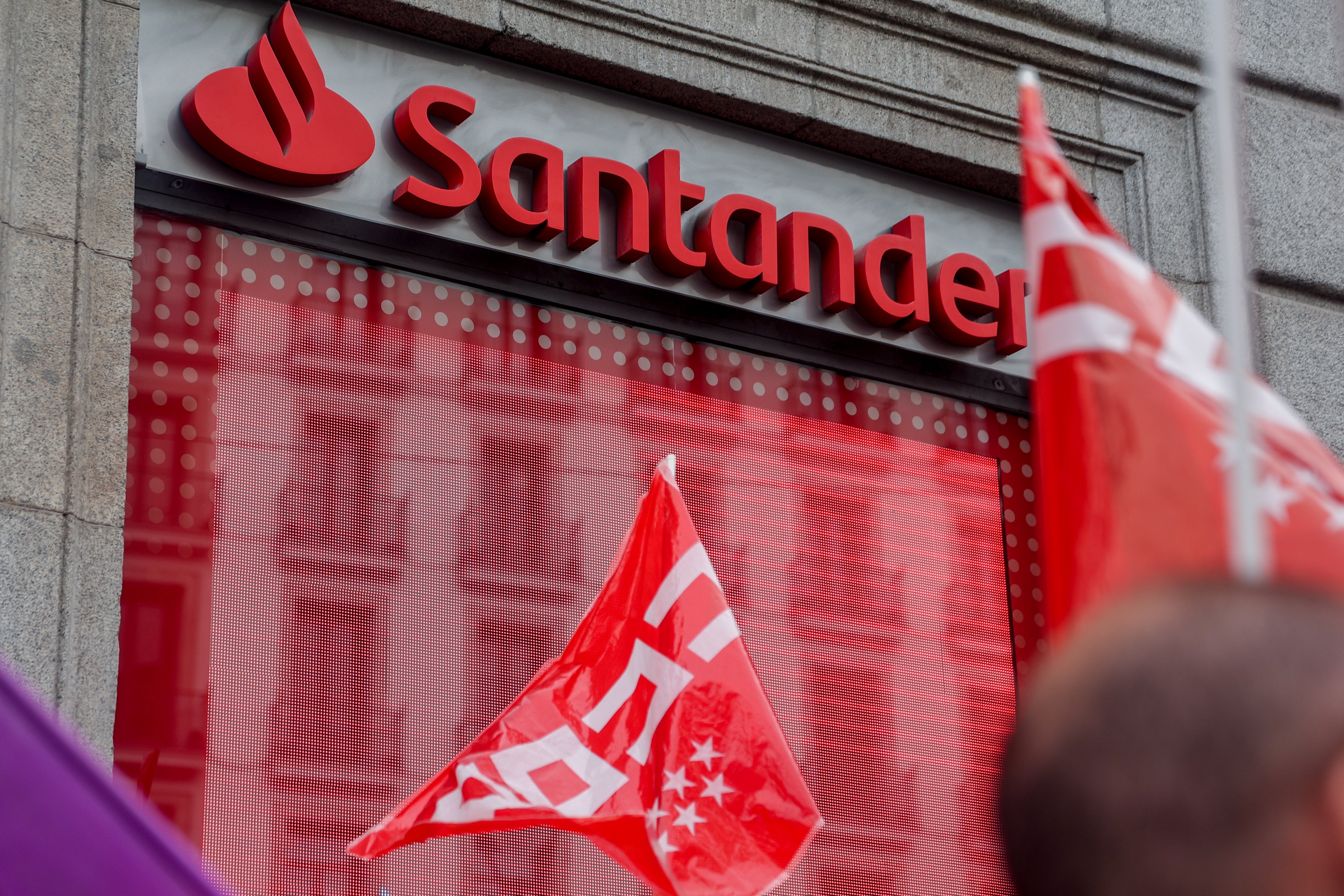 Una oficina del Banco Santander