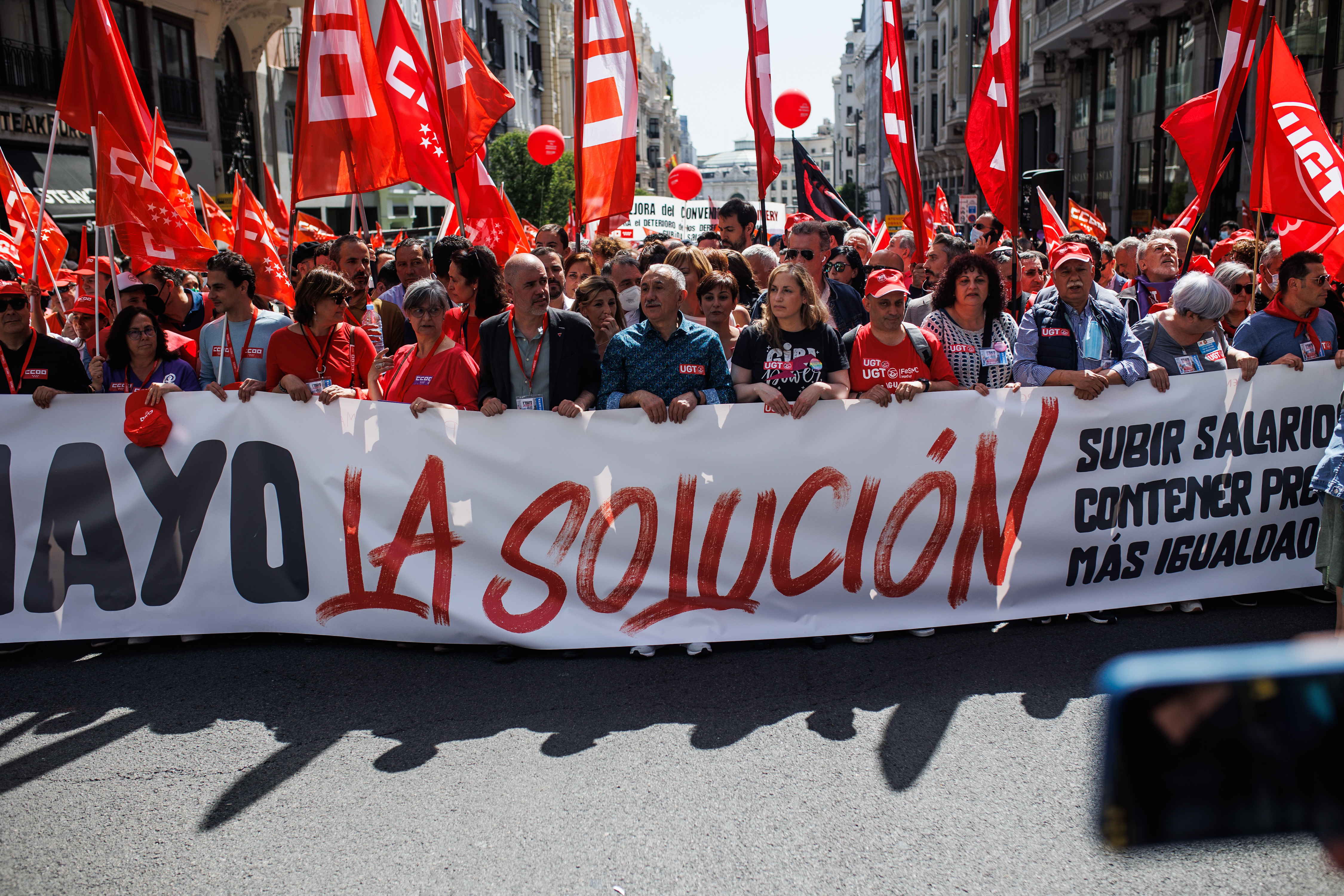 Manifestacion del 1º de mayo en Madrid. Europa Press