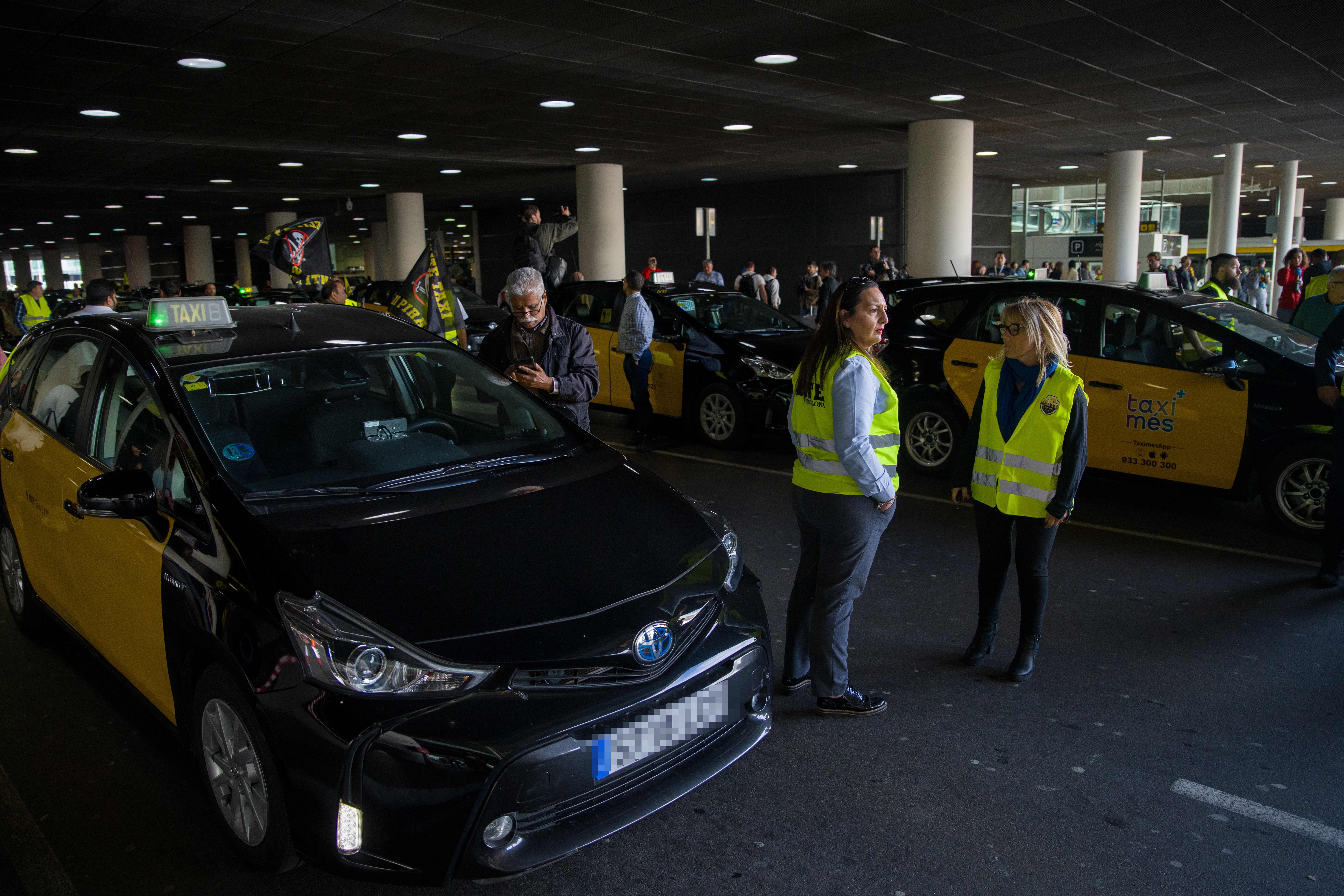 Taxistas de Barcelon. EuropaPress