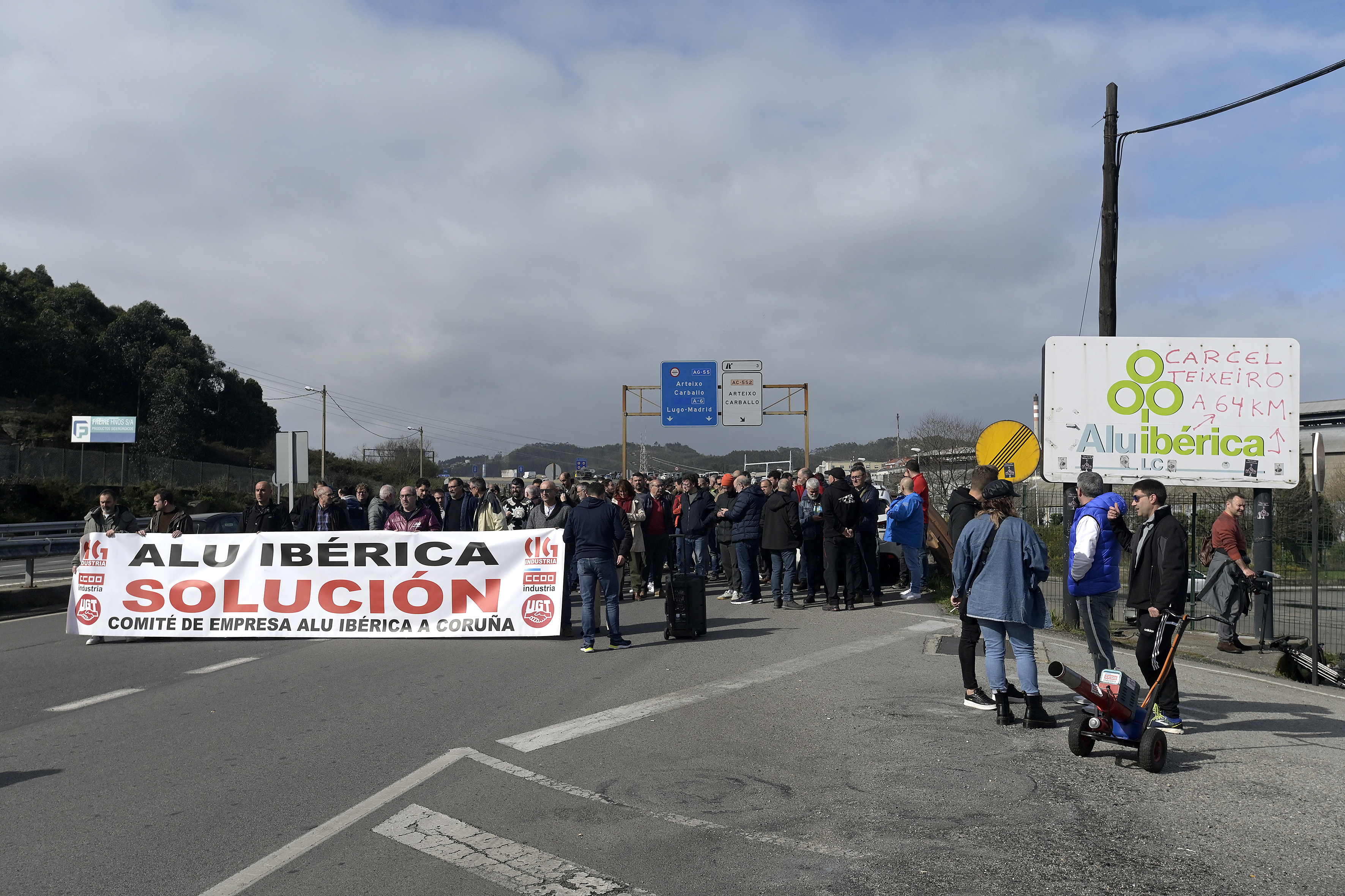 Protesta por el cobro de las indemnizaciones de despido. Europa Press