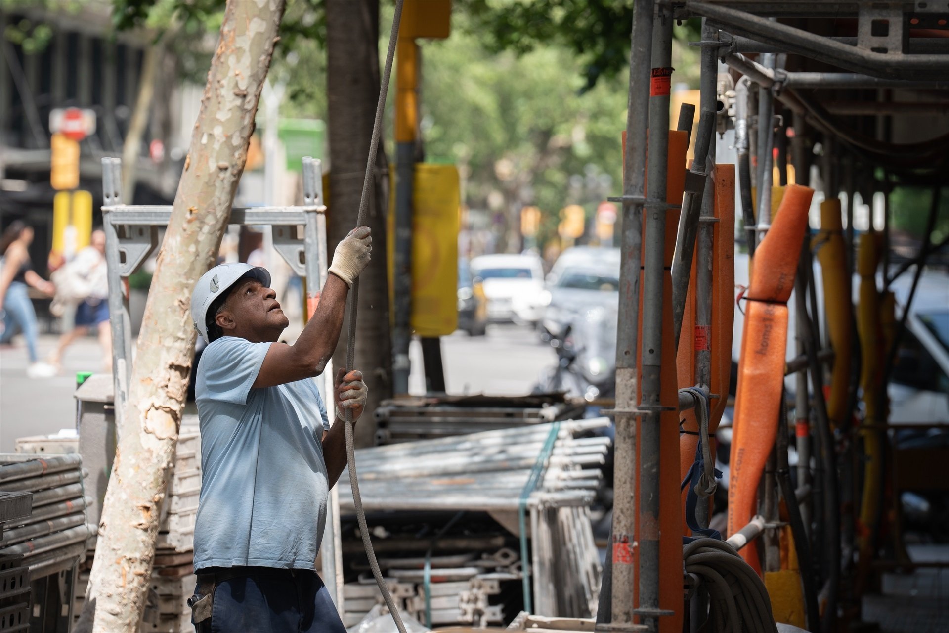 Un obrero de la construcción. Europa Press