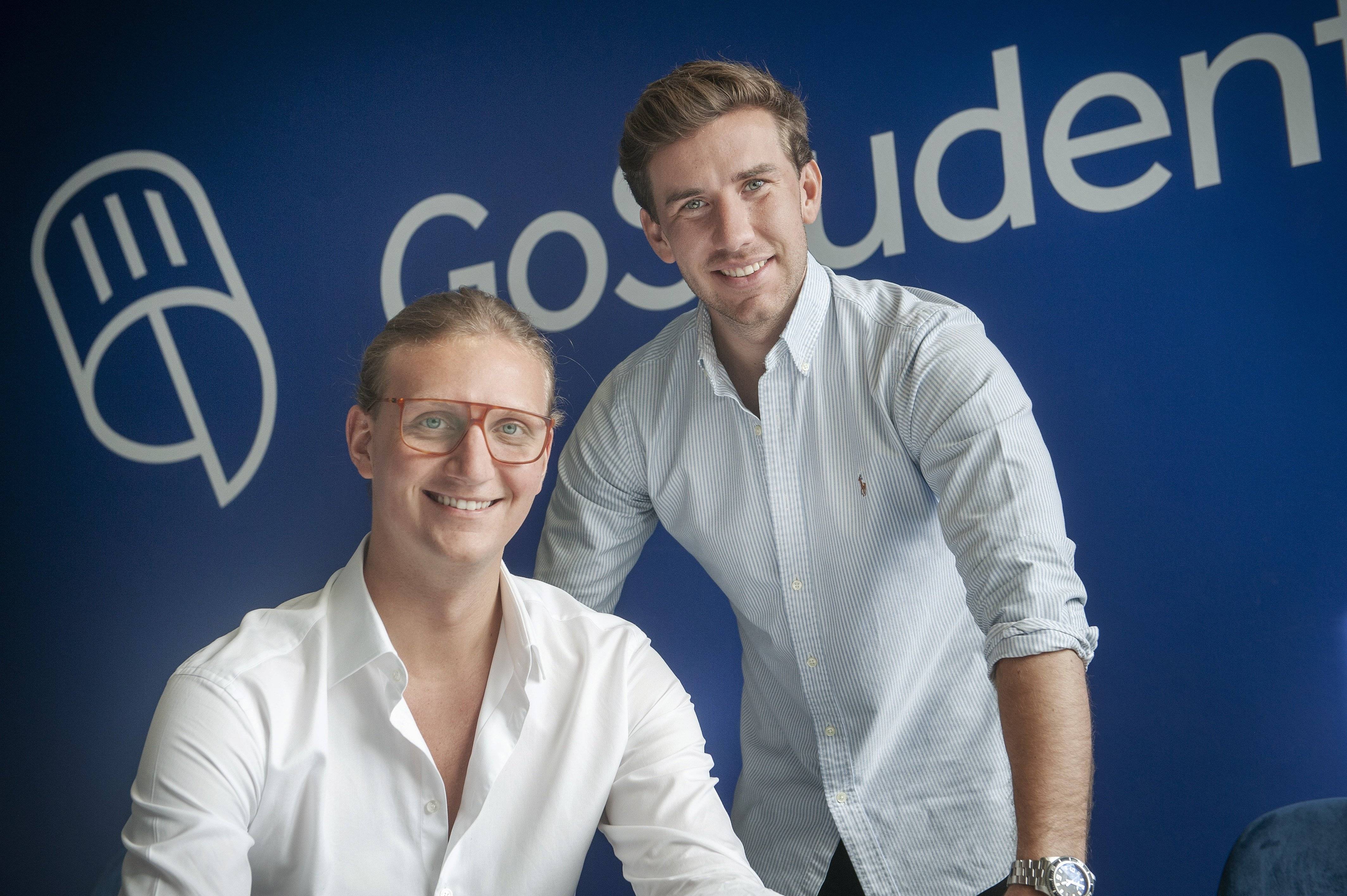 Founders of GoStudent Gregor Müller I Felix Ohswald + Logo (1)