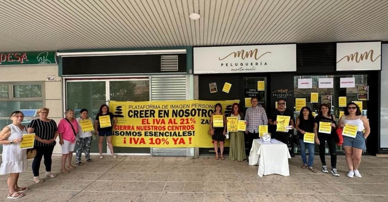 Pelquerias de Huesca piden una rebaja del IVA