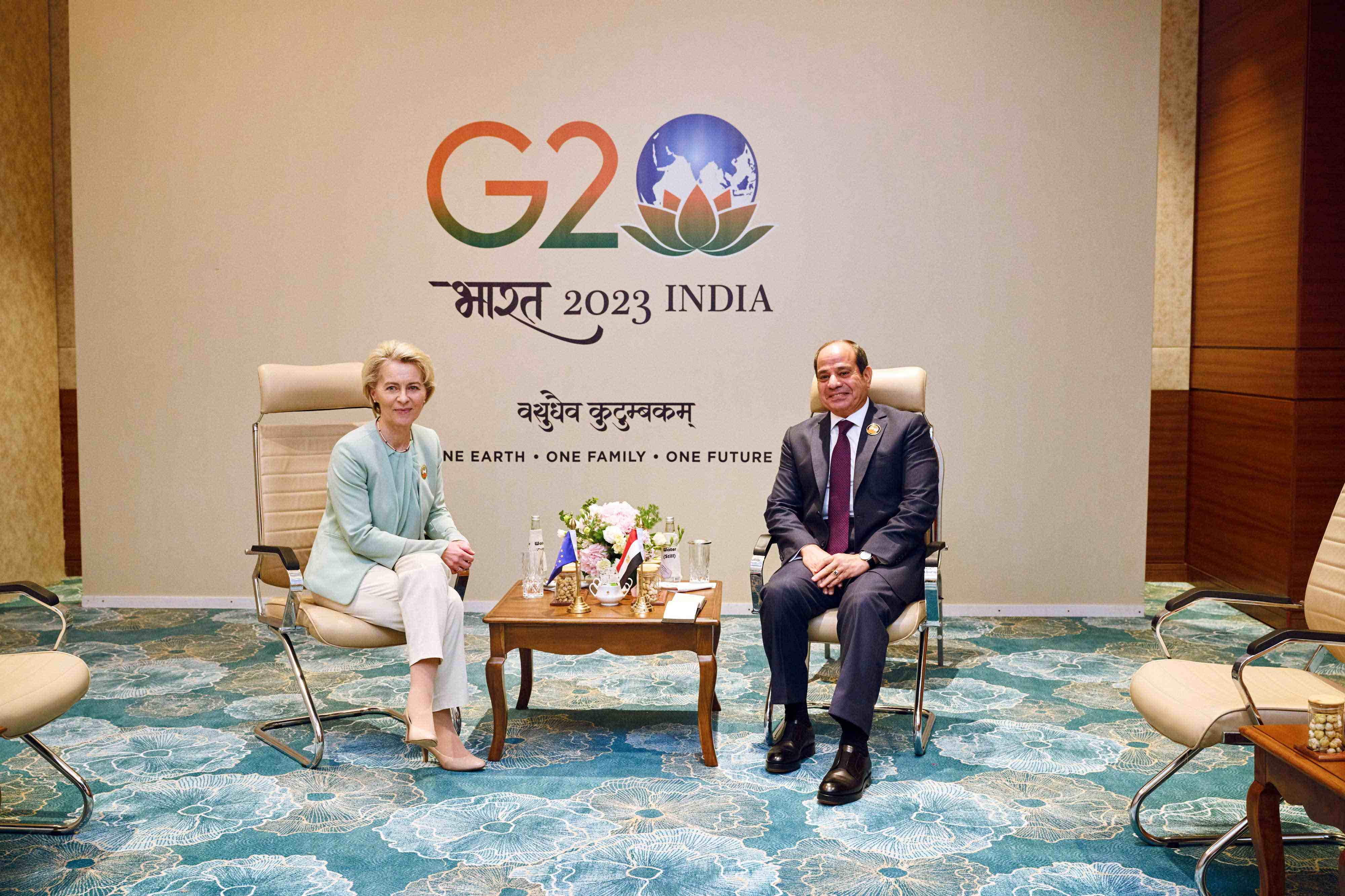 Ursula von der Leyen, en la cumbre del G20 en la India. Europa Press