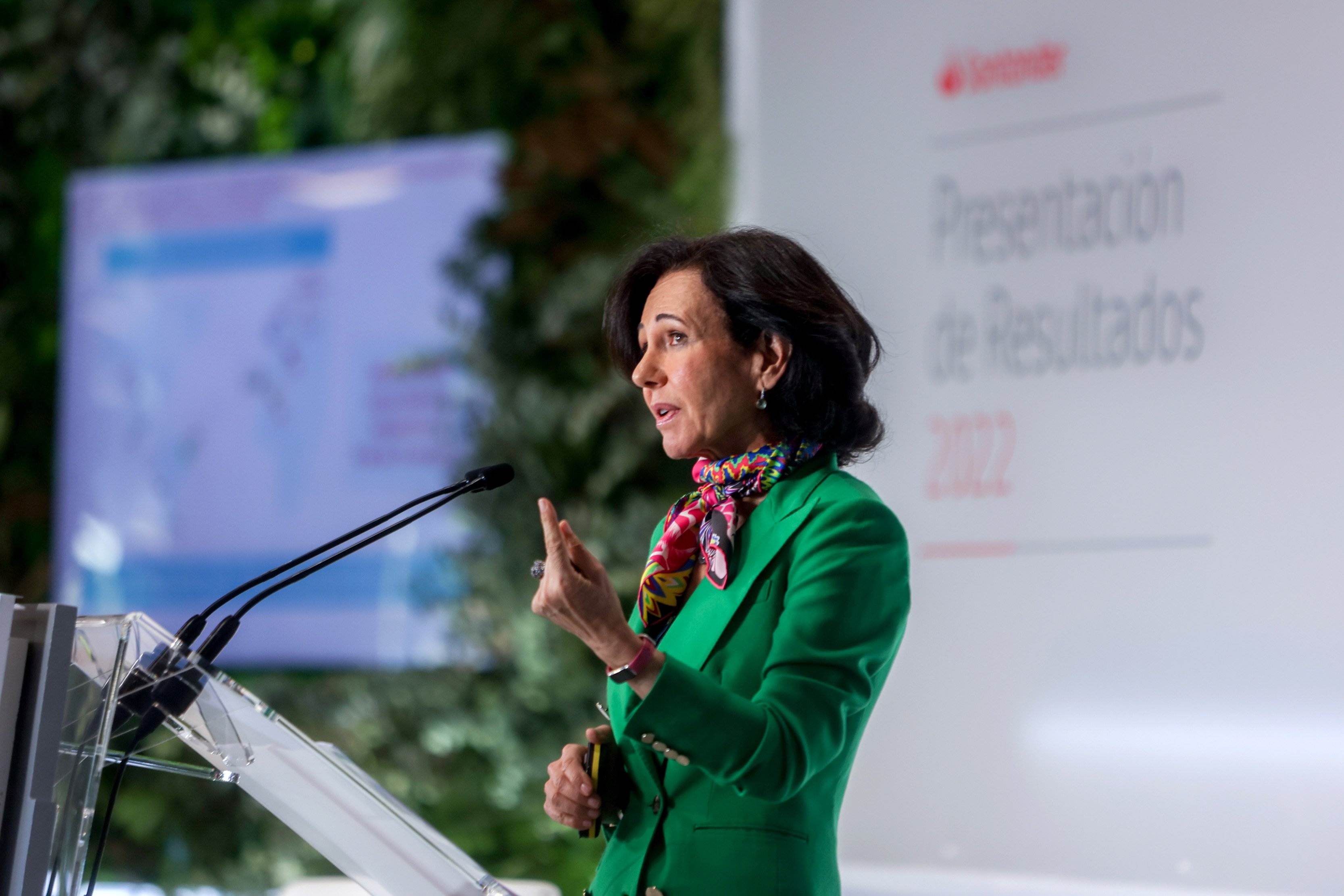 La presidenta del Banco Santander, Ana Botín