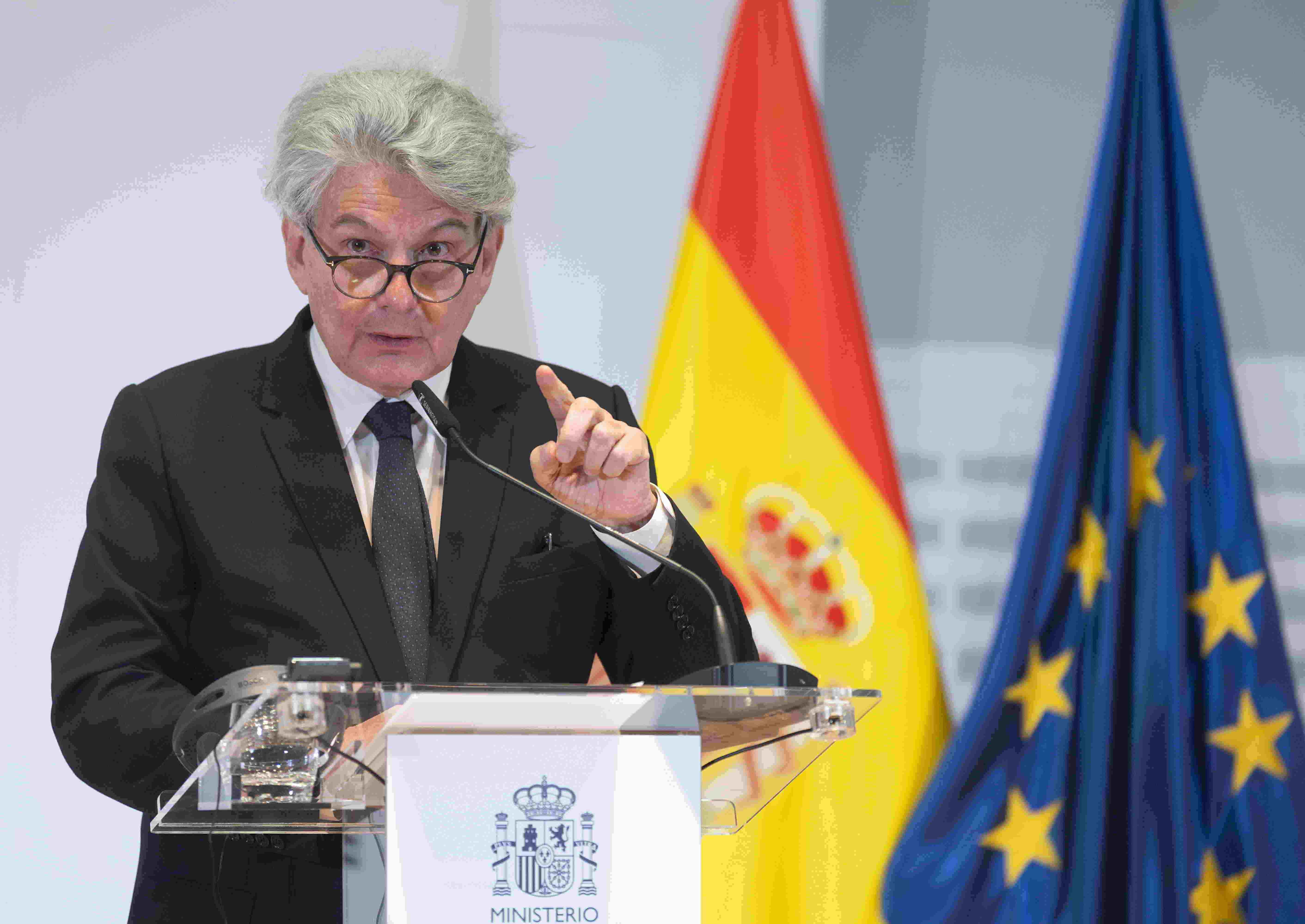 Comisario europeo de Mercado Interior, Thierry Breton. Europa Press