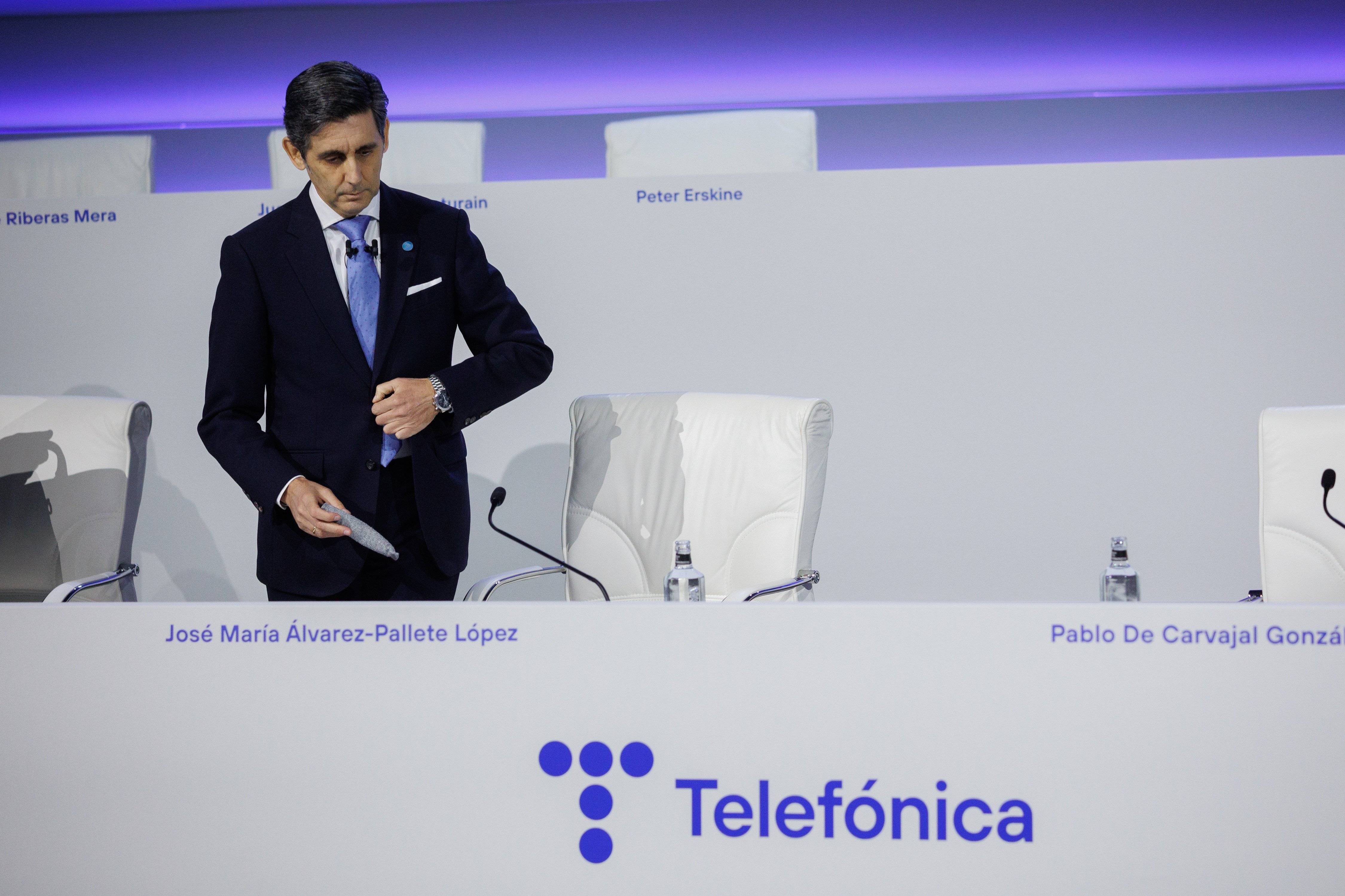 El presidente de Telefonica, José María Álvarez-Pallete